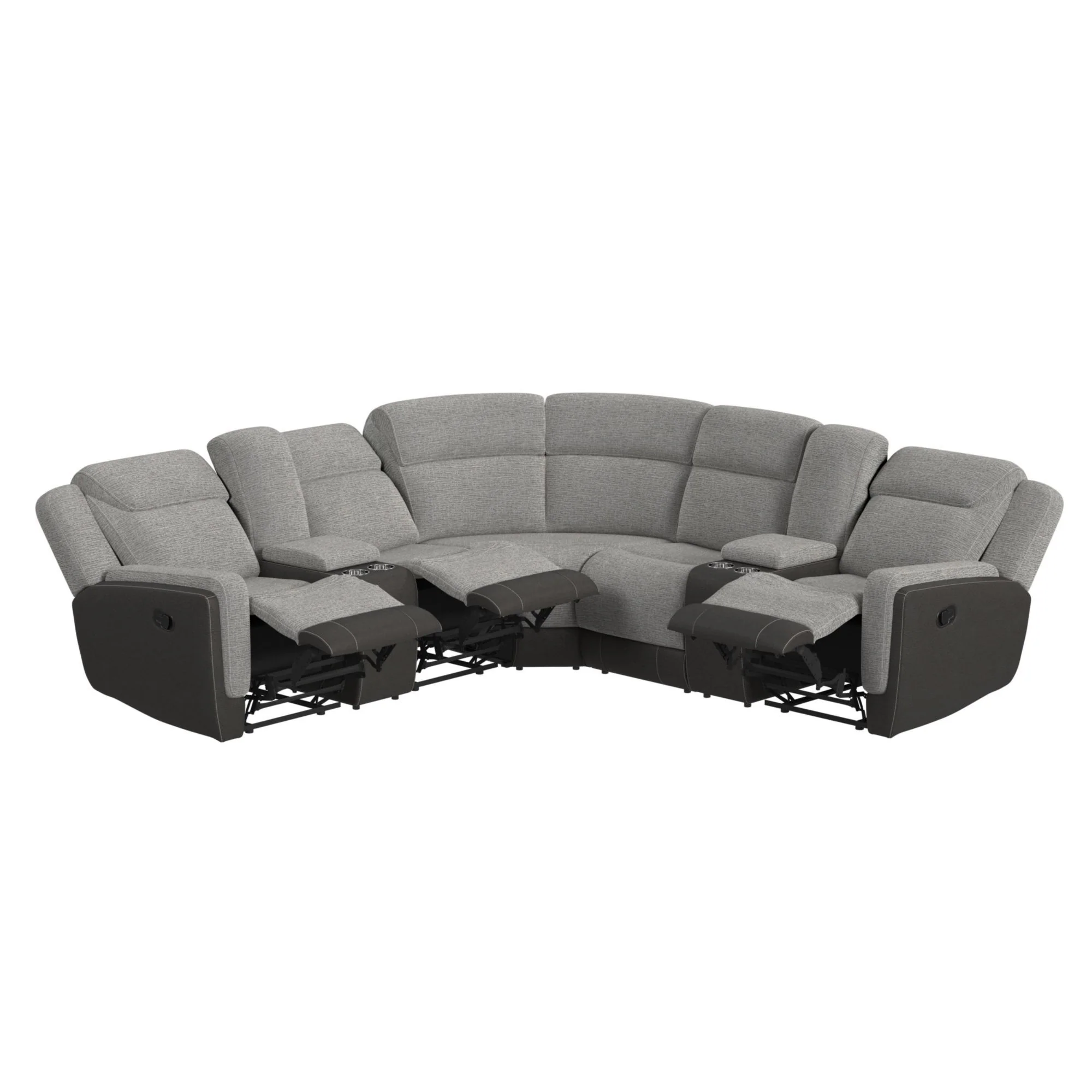 Hornet - 3 Piece Sectional Set With Console And 2 Recliners - Image 18