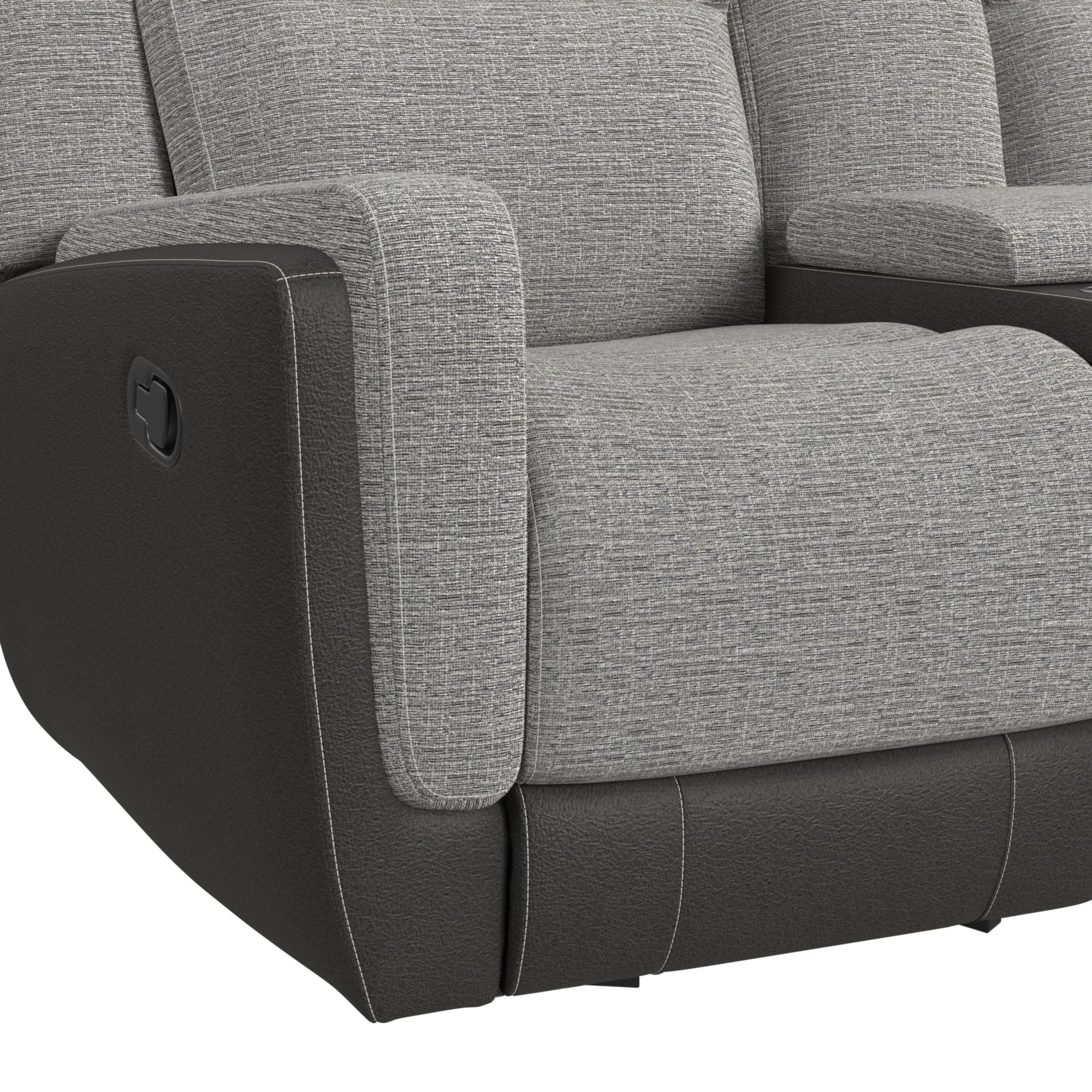 Hornet - Motion Glider Loveseat With Console - Image 8