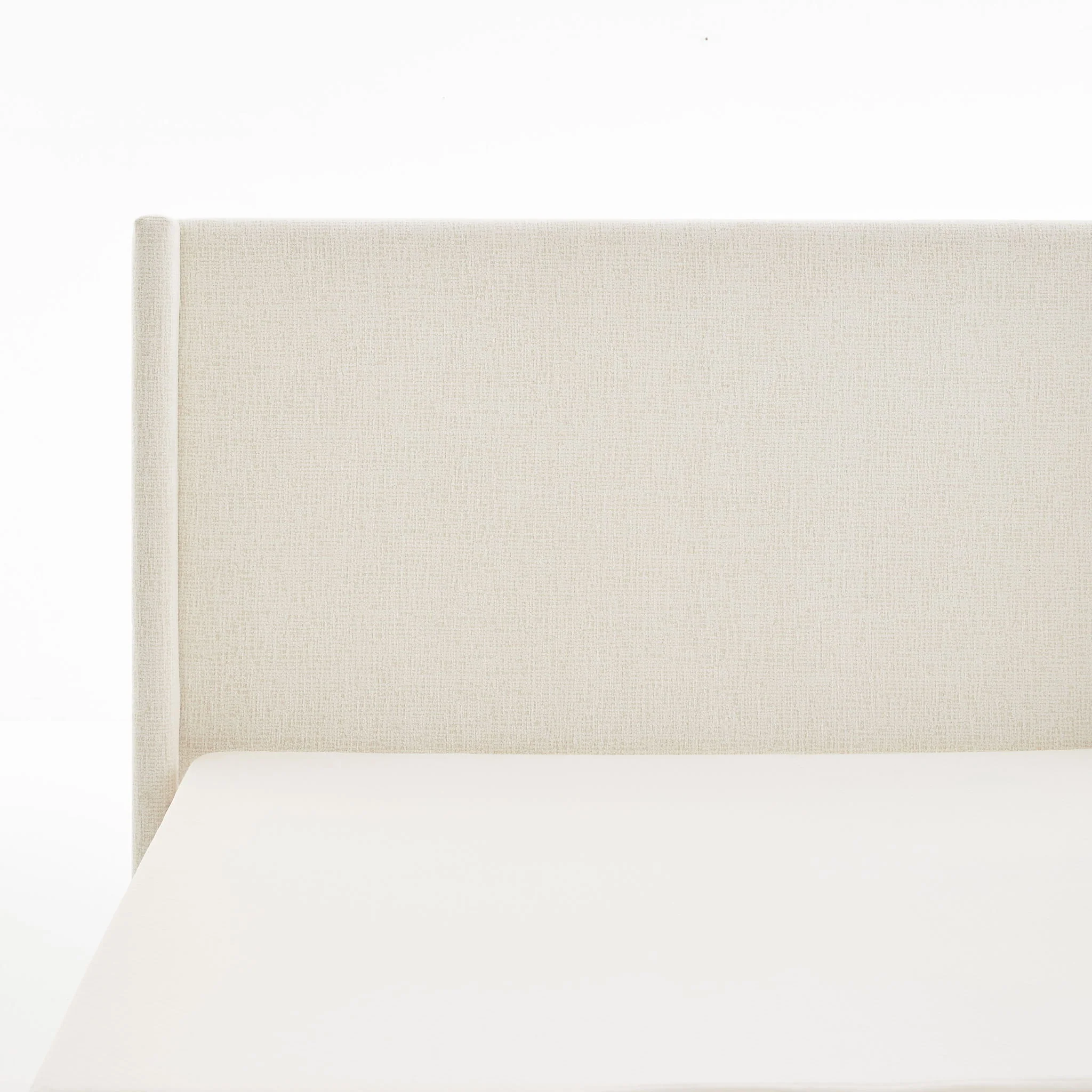 Hosford - Minimalist Upholstered Wingback Bed With Wood Base Platform - Image 13