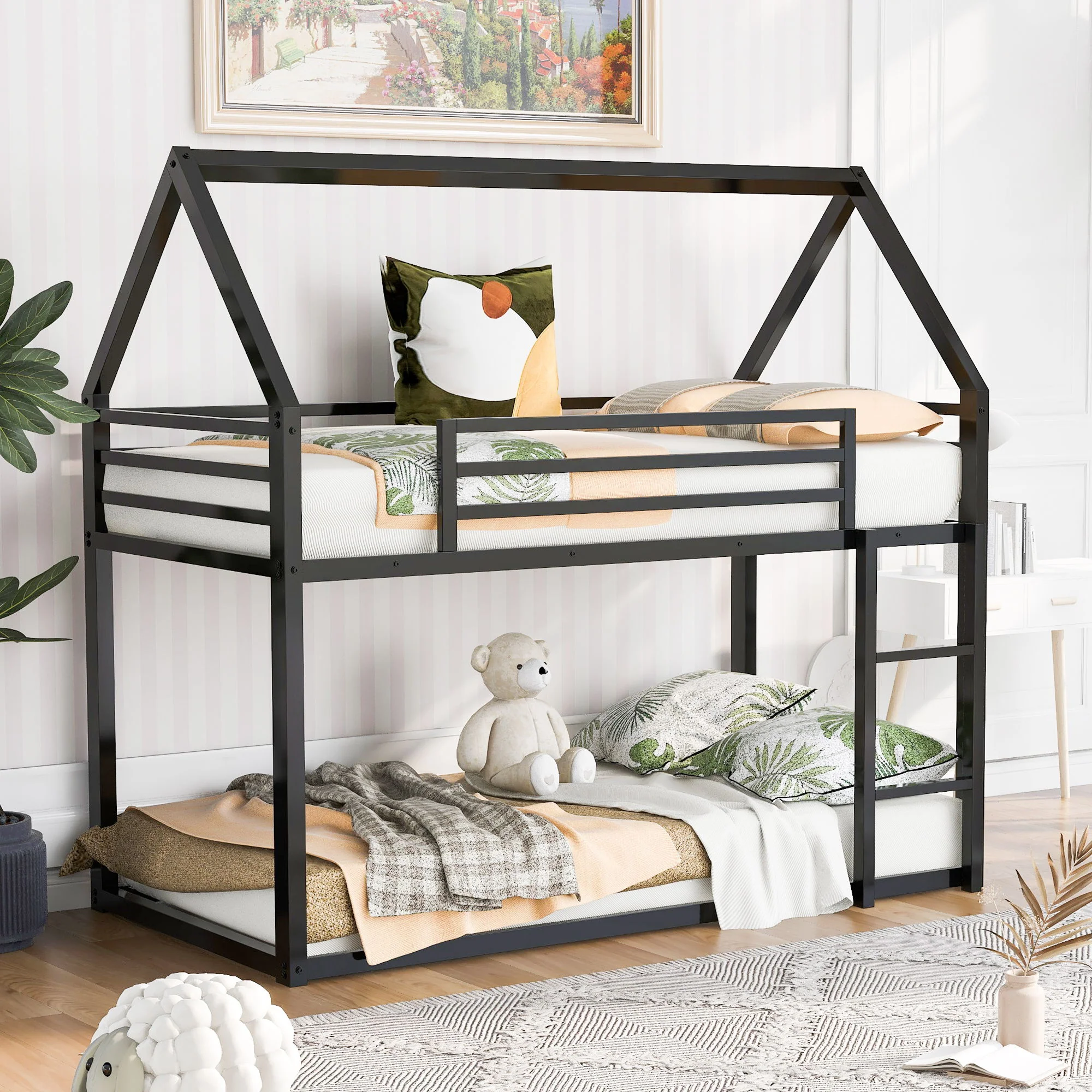 House Bunk Bed With Built In Ladder - Image 14