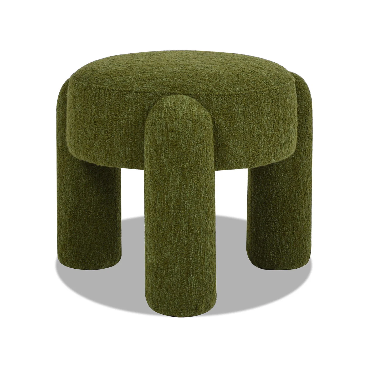 Hugo - Round Fully Upholstered Ottoman - Image 2