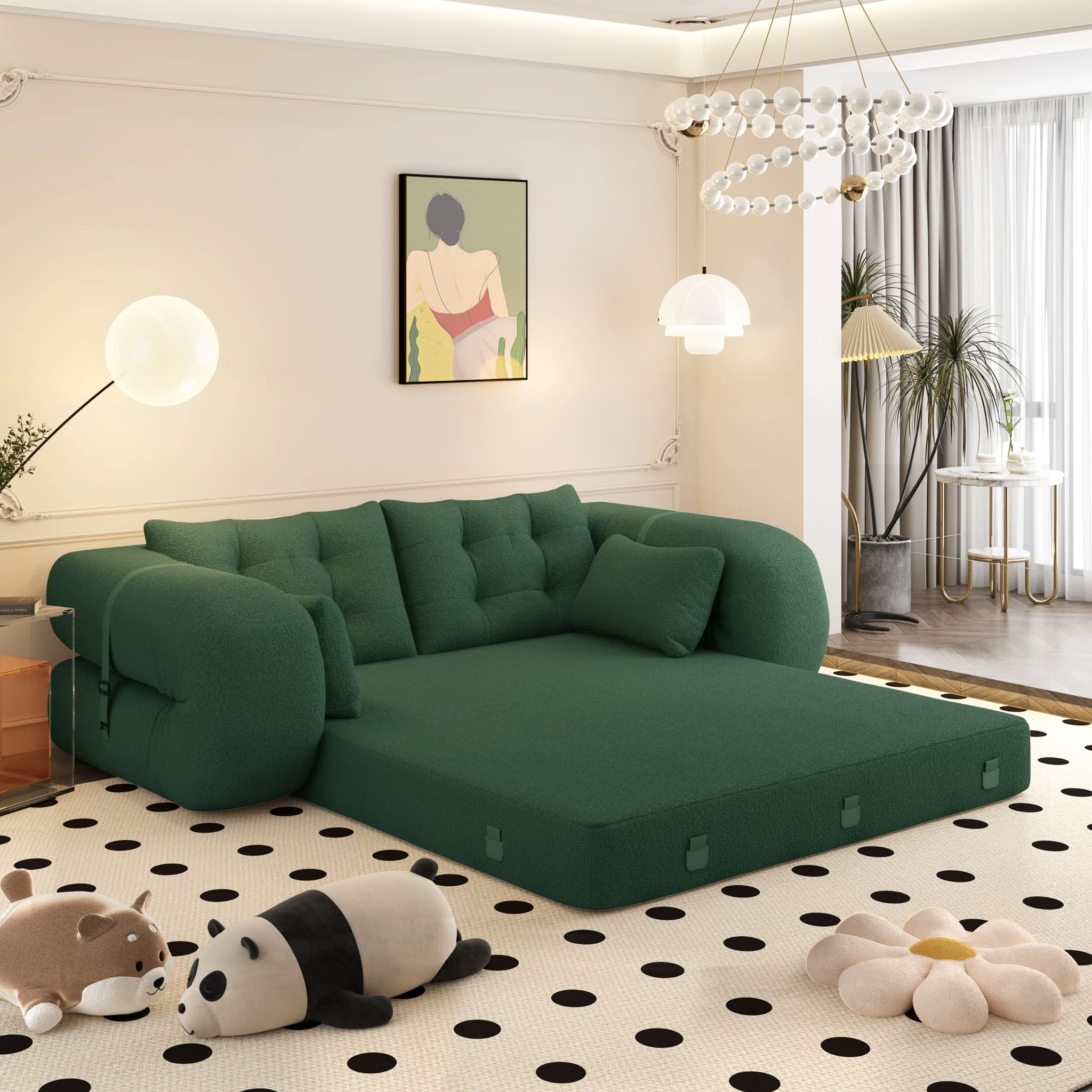 Human Dog Bed, Multi Functional Foldable Sofa Bed, 3 In 1 - Image 12