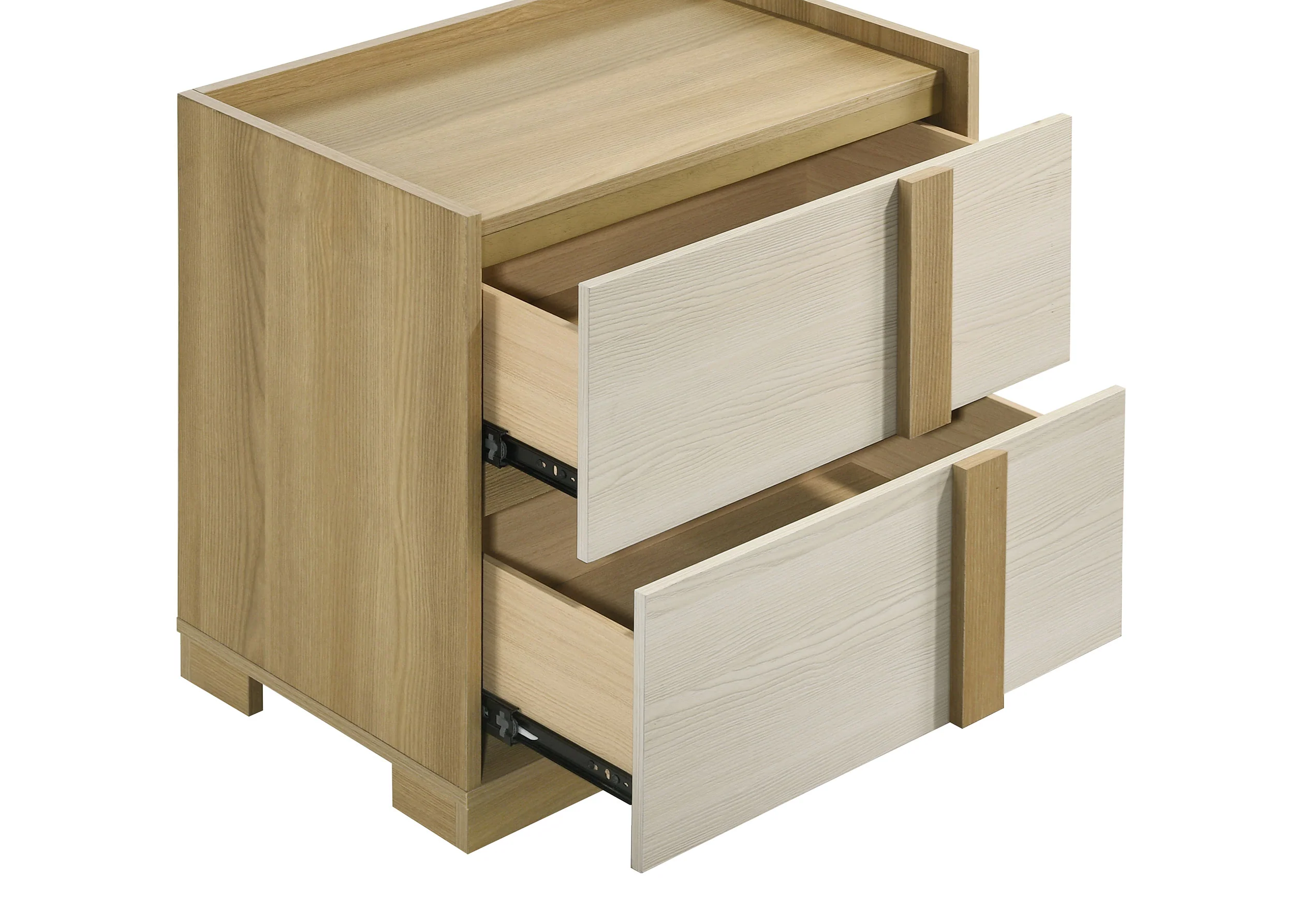 Hyland 2-Drawer Nightstand Bedside Table Natural - Image 6