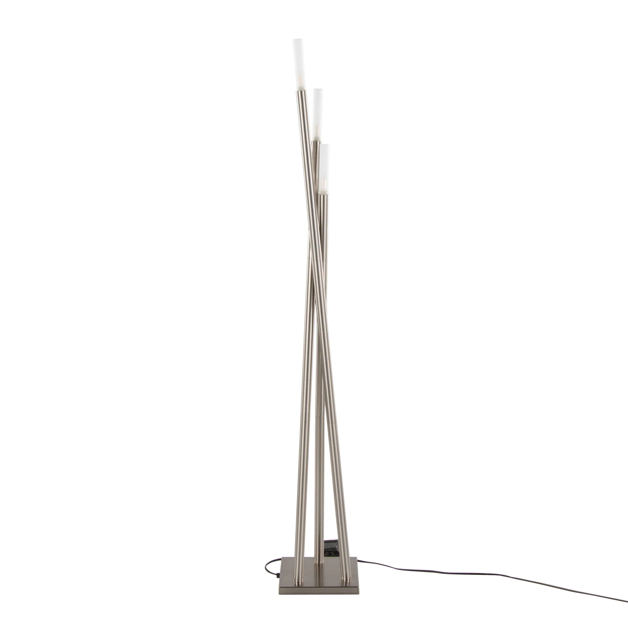 Icicle - Contemporary Floor Lamp - Nickel - Image 2