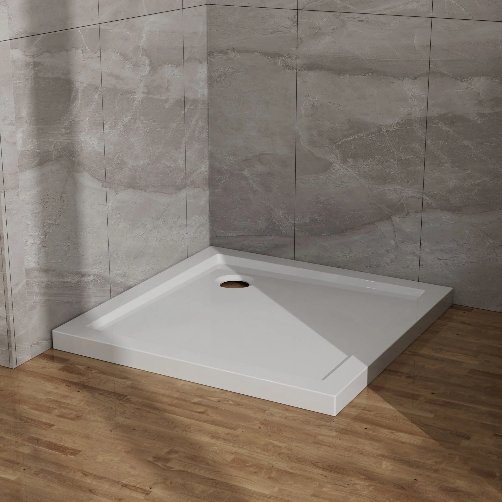 In Corner Drain Shower Base - Image 7