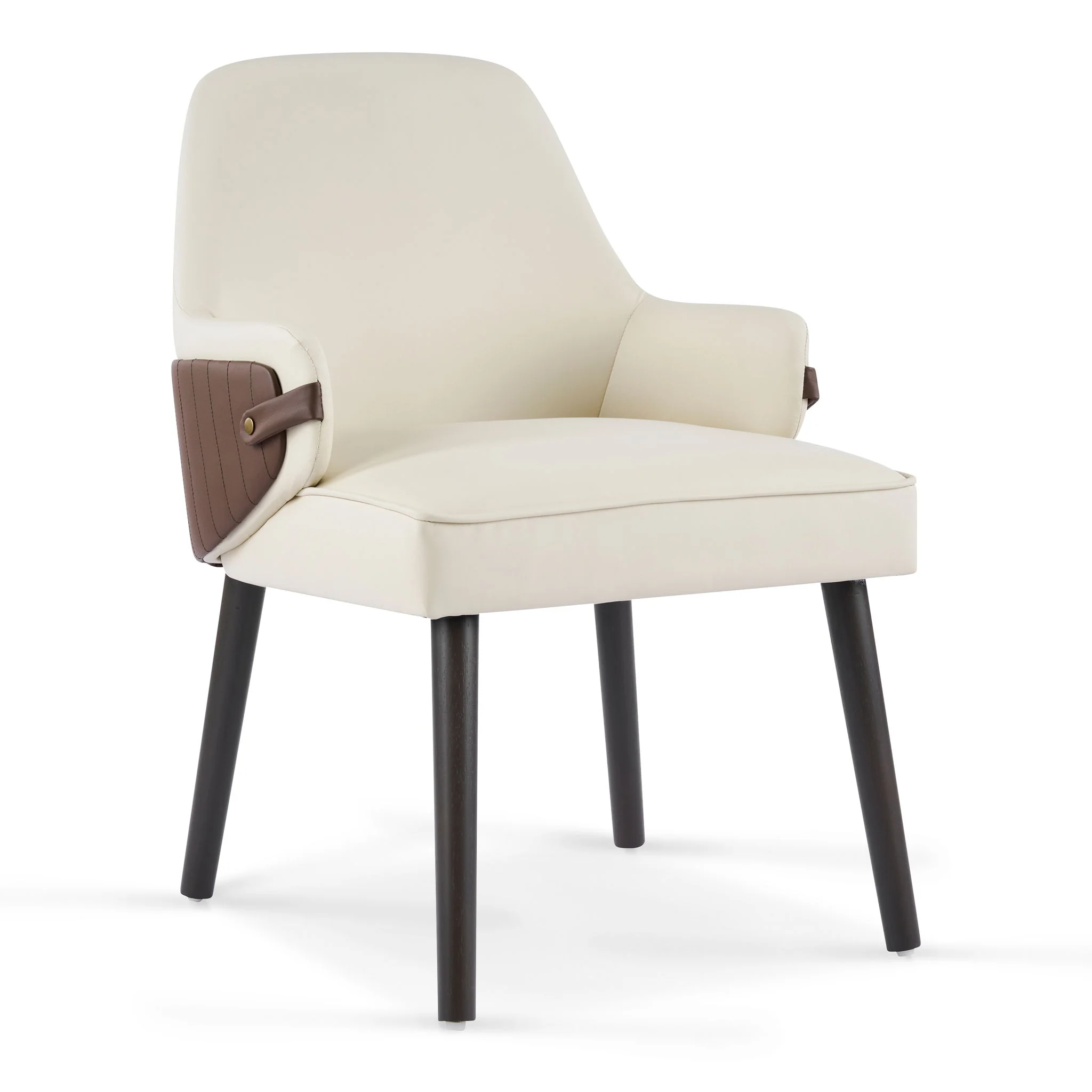 Indoor Dining Chair (Set of 2) - Beige / Brown - Image 5