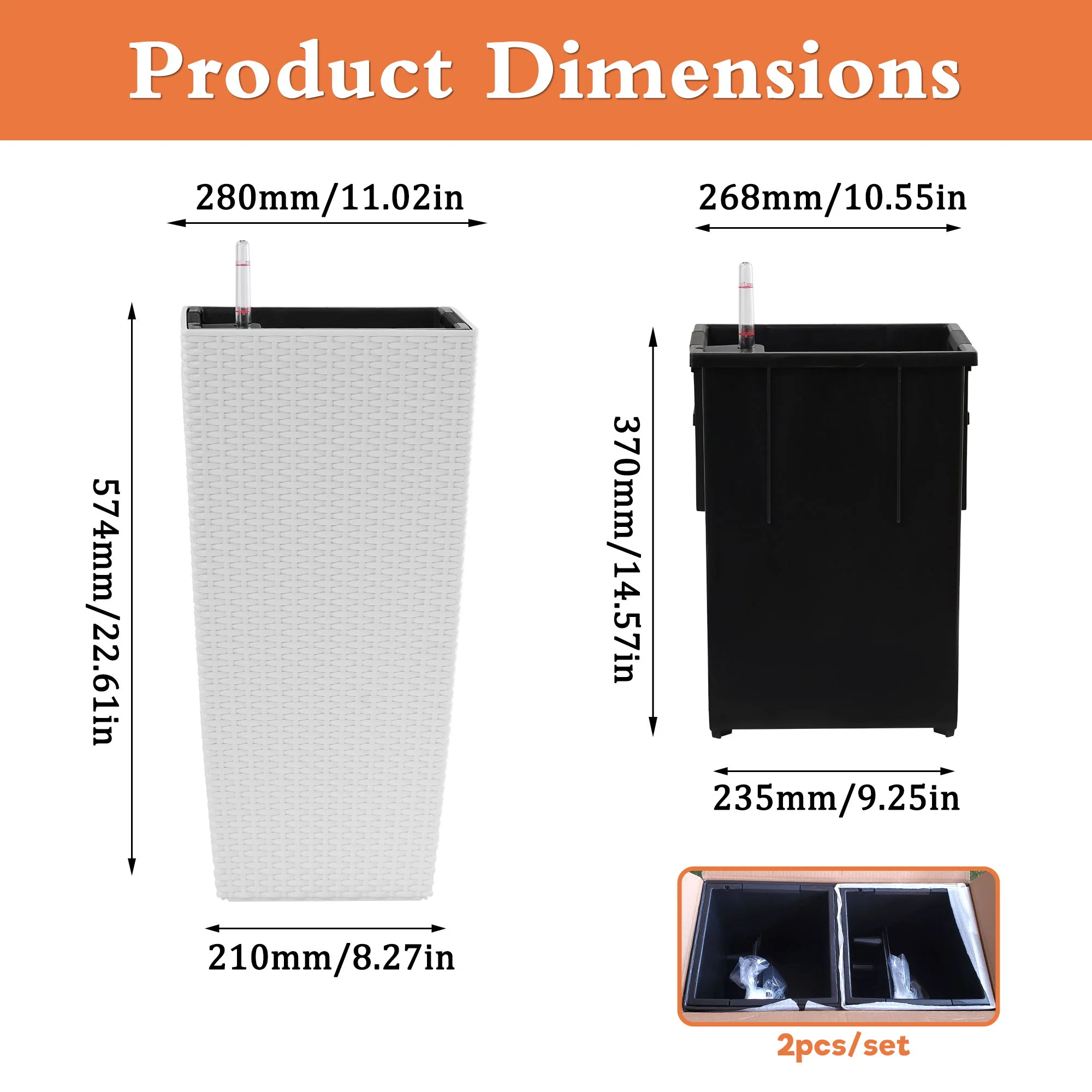 Indoor Outdoor Planter With Automatic Watering System - Image 45