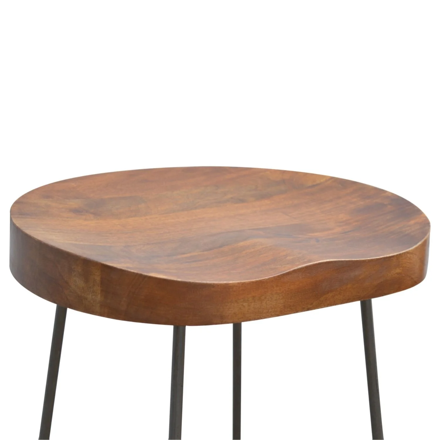 Chunky Bar Stool - Chestnut - Image 4