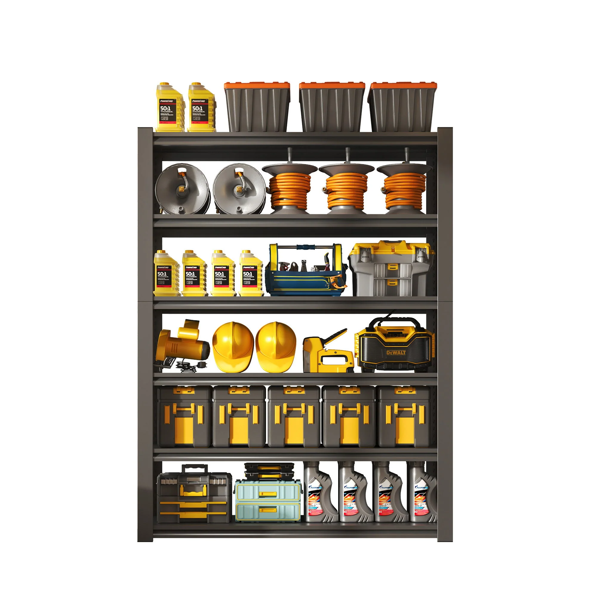 Industrial Heavy Duty Metal Garage Shelving Unit, Adjustable Storage Rack - Image 9