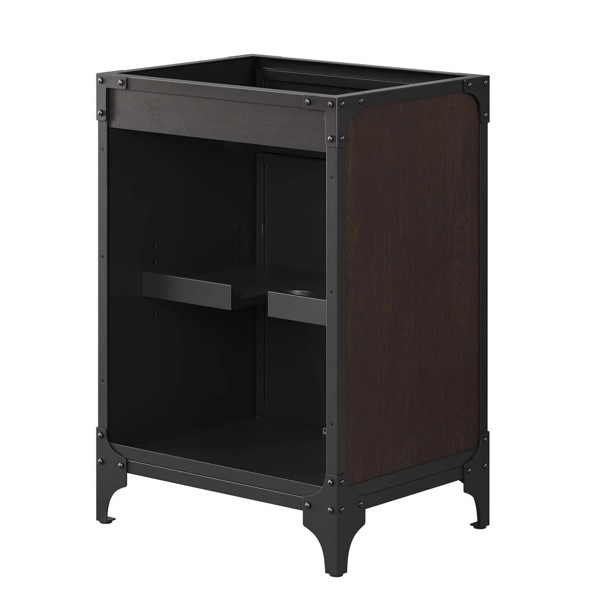 Industrial Modern Bathroom Vanity Cabinet – Sink Basin Not Included (Multiple Sizes) - Image 14