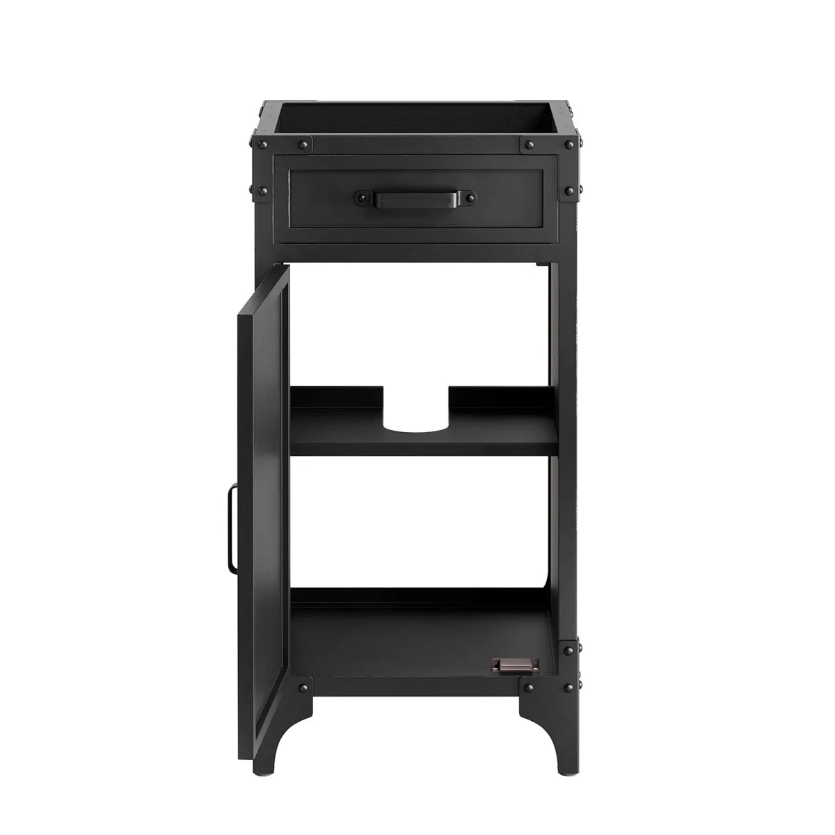 Industrial Modern Bathroom Vanity Cabinet – Sink Basin Not Included (Multiple Sizes) - Image 7