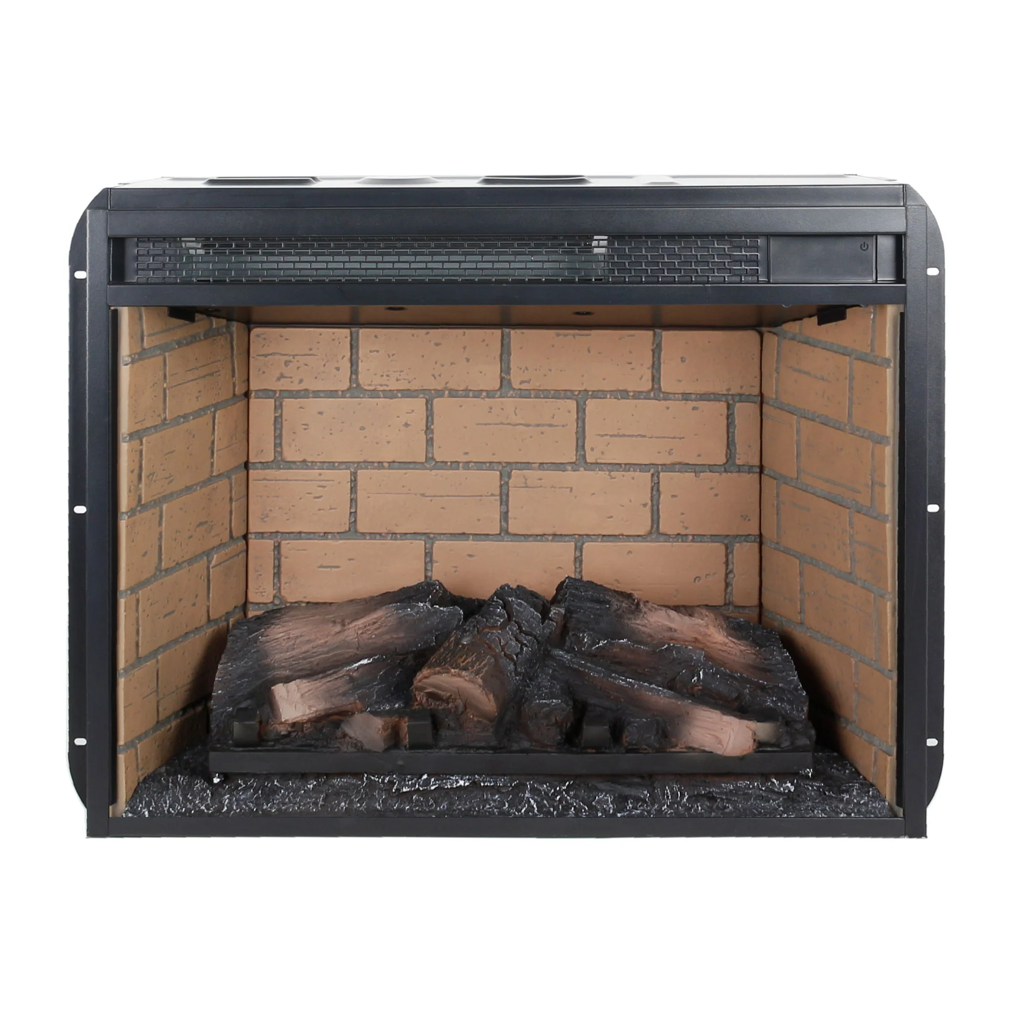 Infrared Quartz Heater Fireplace Insert -Woodlog Version With Brick - Image 17