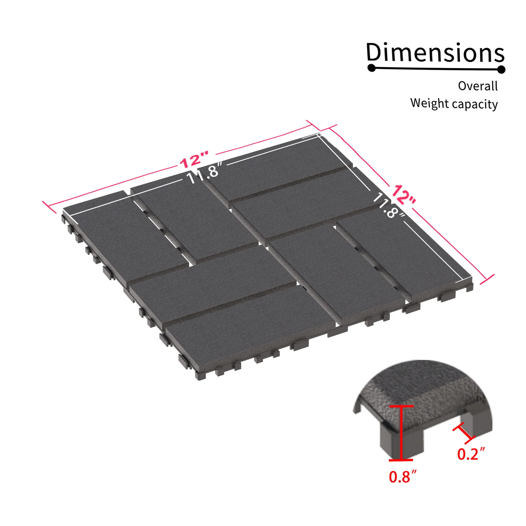 Interlocking Deck Tiles, 44 Pack - Image 13