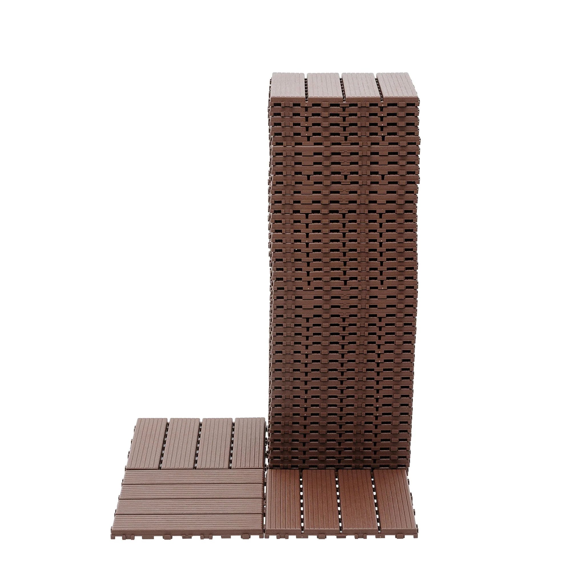 Interlocking Plastic Deck Tiles, Waterproof Outdoor / Indoor Patio Flooring - Image 10