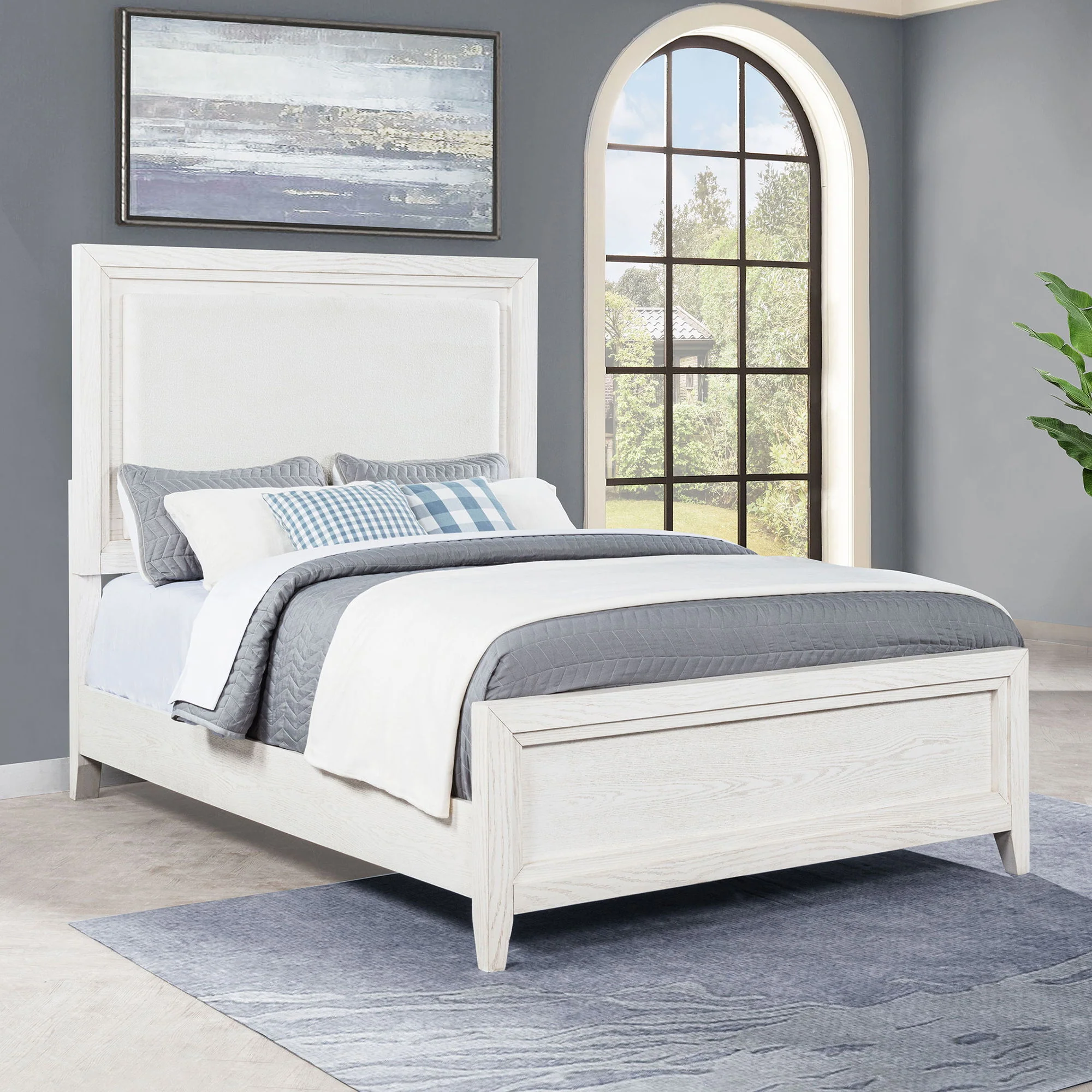 Inverness - Panel Bed With Padded Headboard - Image 7