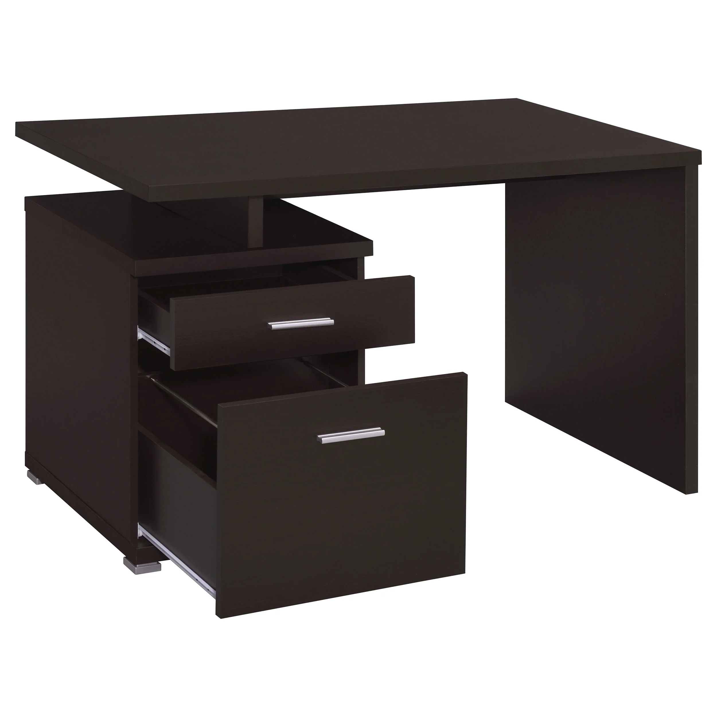 Irving 47-Inch 2-Drawer Office Desk in Cappuccino - Image 2