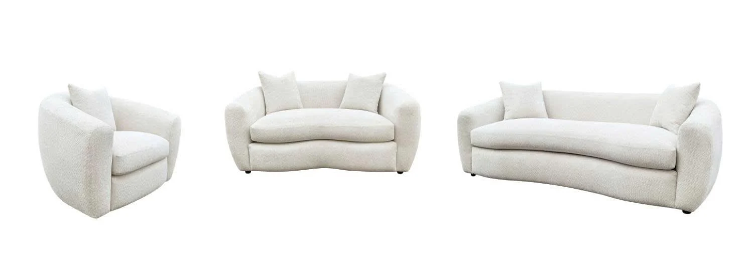 Isabella Fabric Upholstered Loveseat in Sand - Image 2