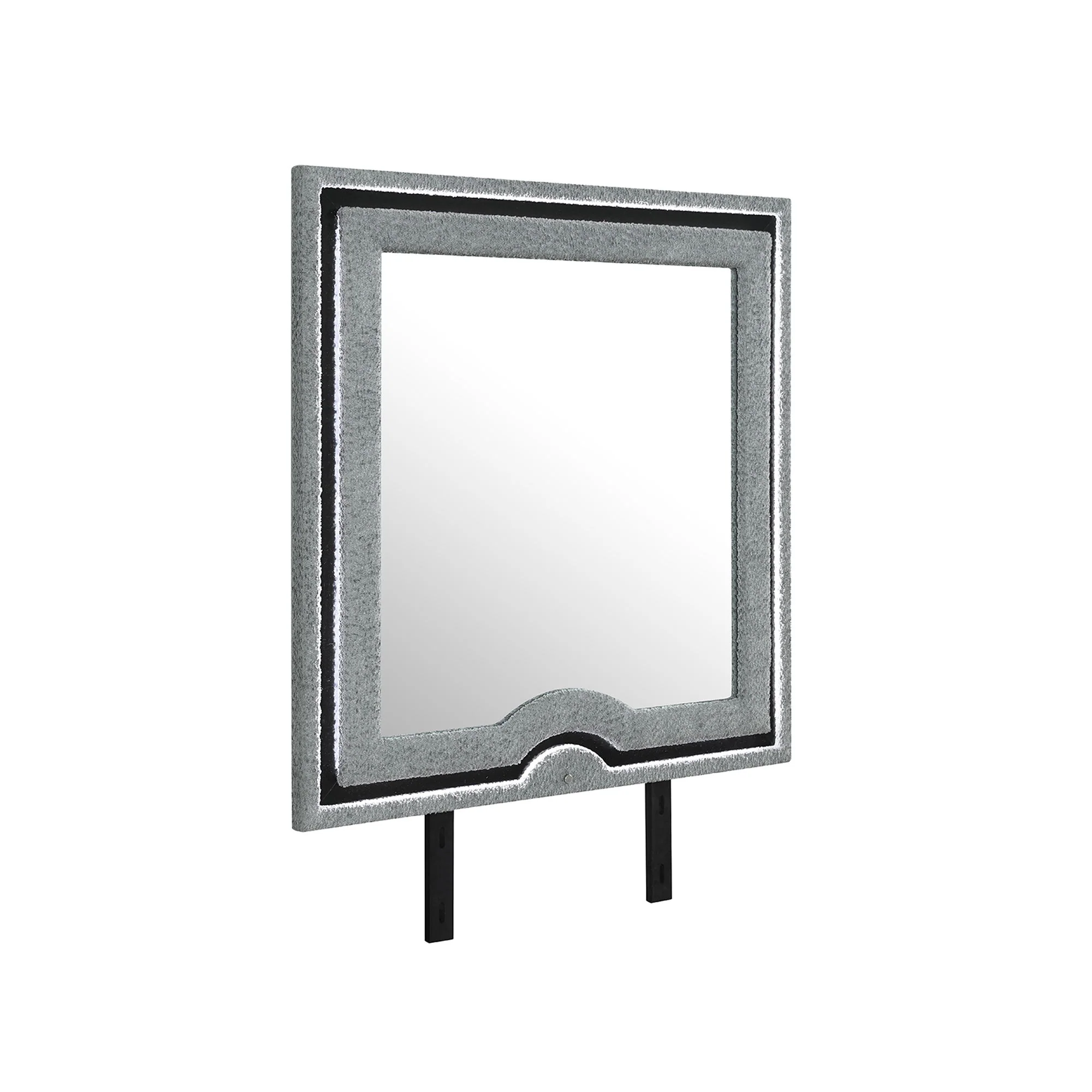 Isaiah - Mirror With Upholstered Frame And LED Lighting - Image 4