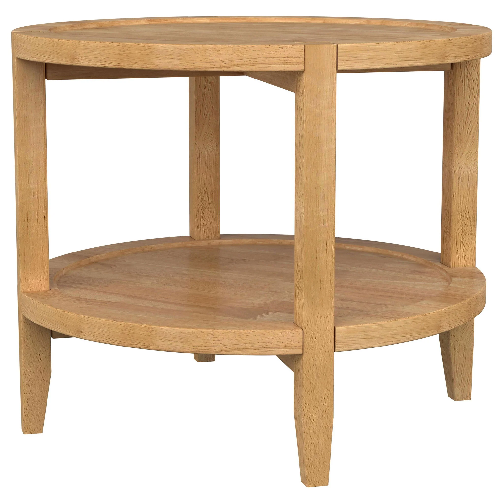 Isbell - Round Table With Storage Shelf - Image 3