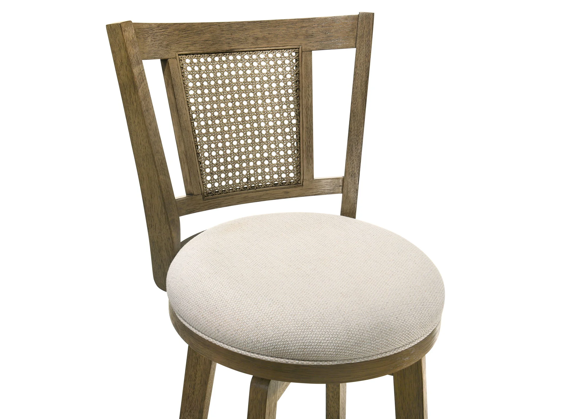 Isla - 26" Putty Brown Counter Height Rubberwood Swivel Barstool - Image 11
