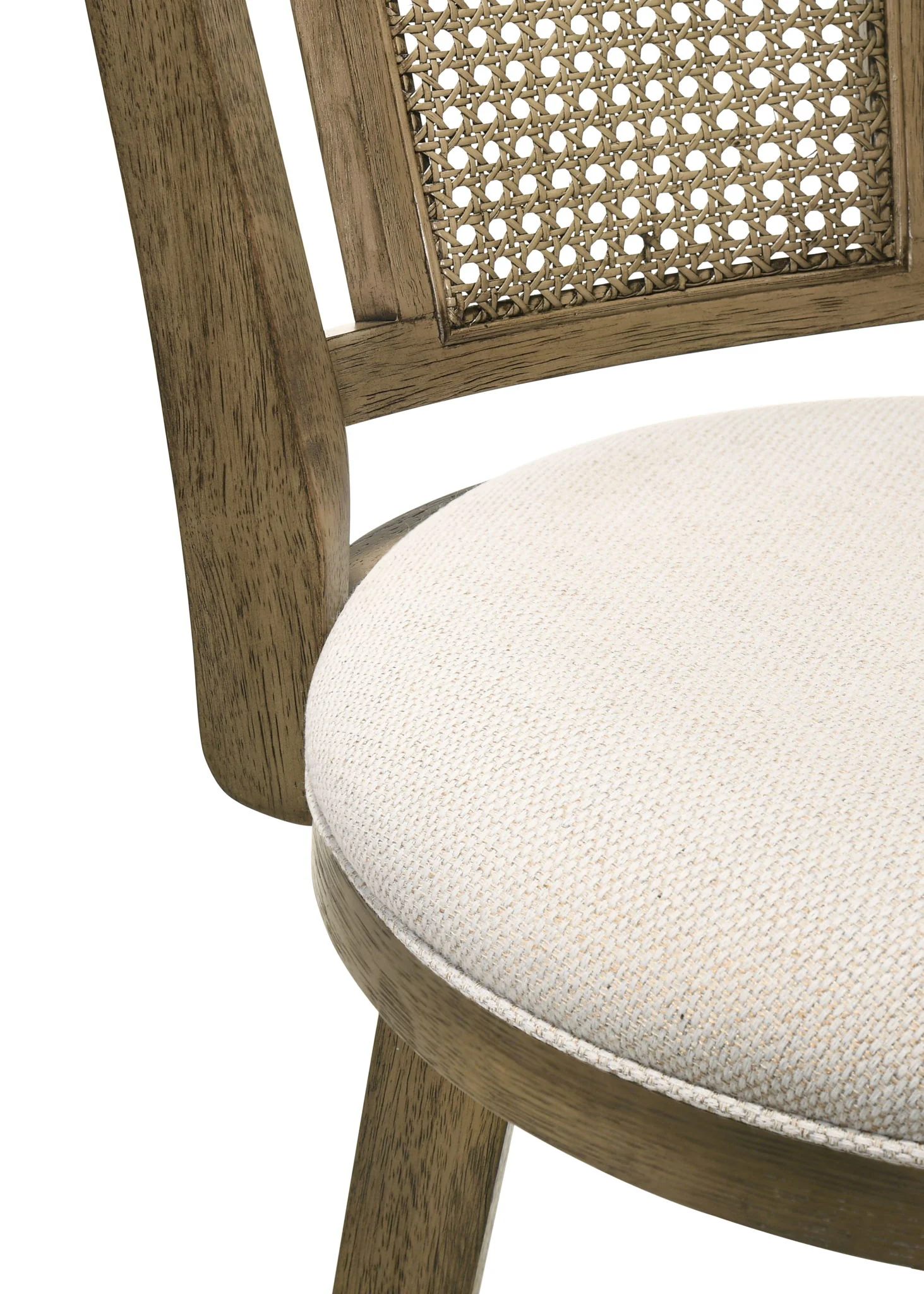 Isla - 26" Putty Brown Counter Height Rubberwood Swivel Barstool - Image 9