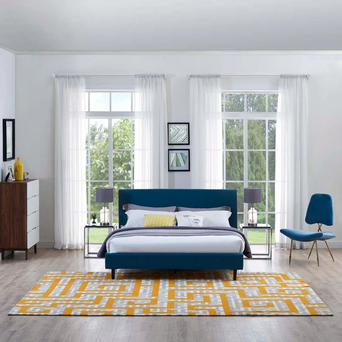 Ivory Light Gray Geometric Maze Area Rug - Modern Contemporary Indoor Accent Rug - Image 12