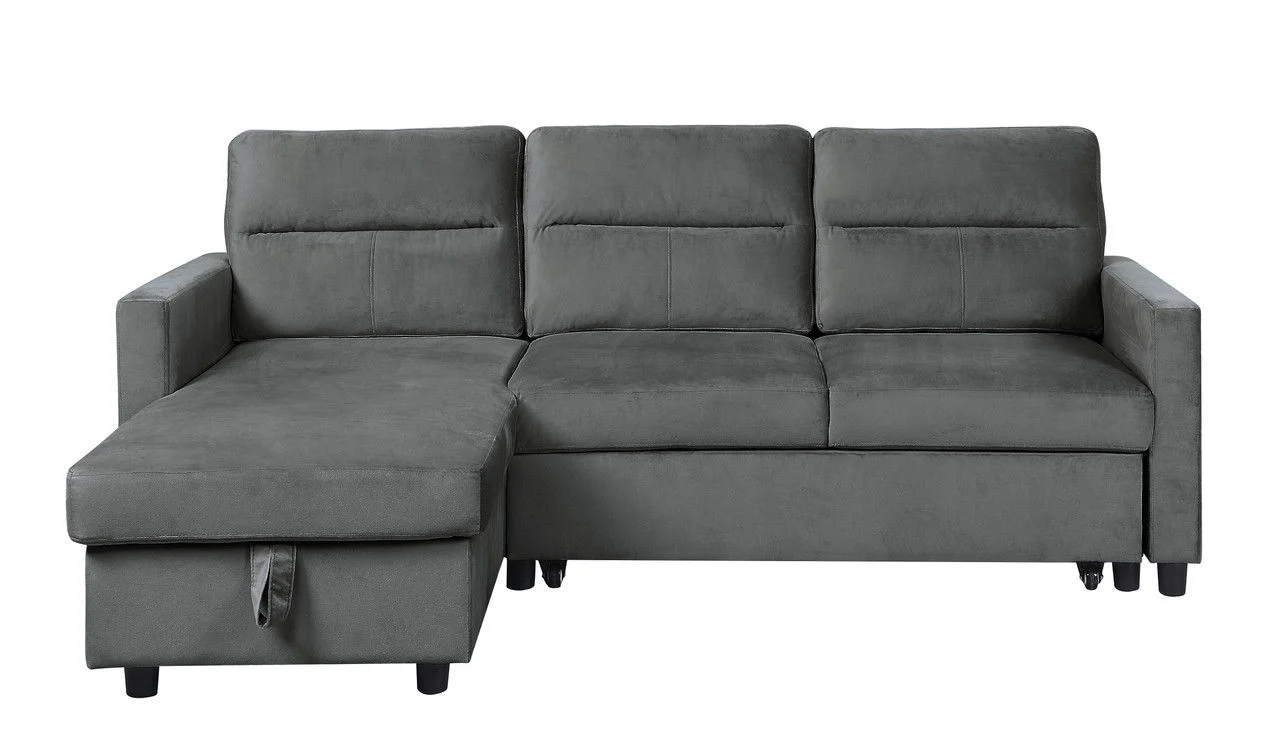 Ivy - Reversible Sleeper Sectional Sofa With Storage Chaise And Side Pocket - Image 12
