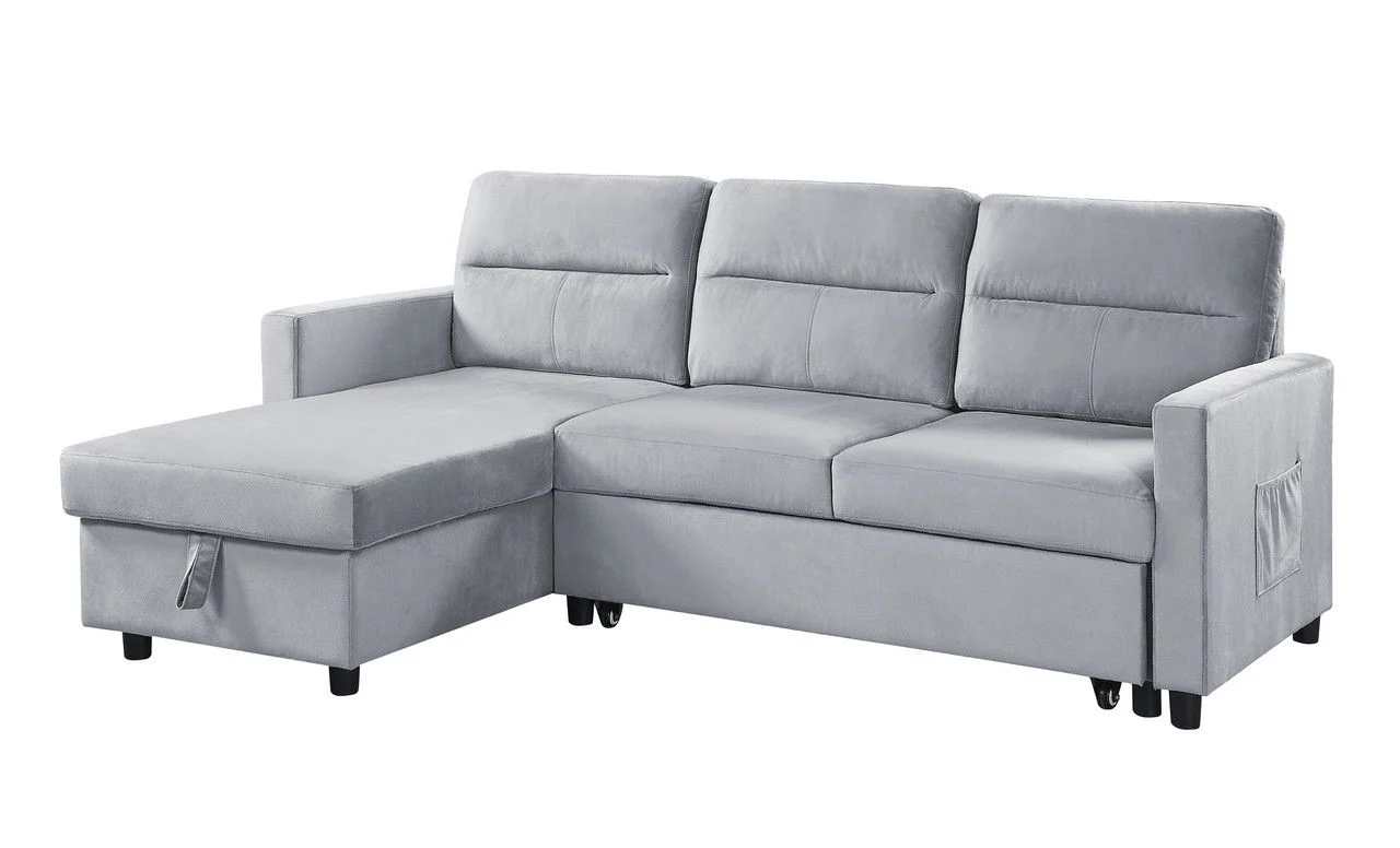 Ivy - Reversible Sleeper Sectional Sofa With Storage Chaise And Side Pocket - Image 14