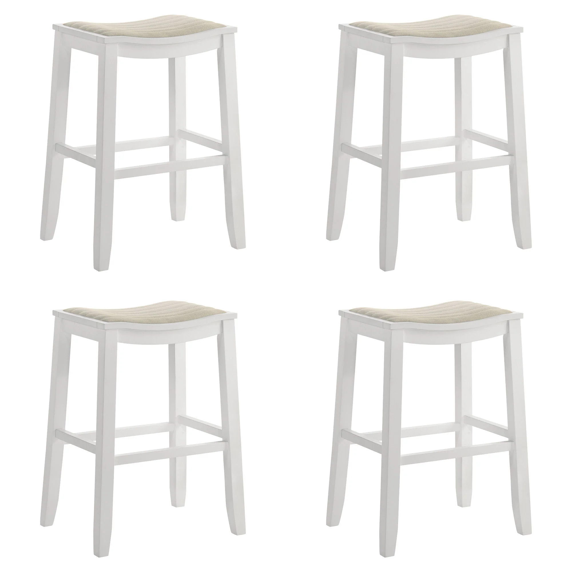 Iyani - Coastal Modern Wood Bar Height Kitchen Bar Stool - Image 2