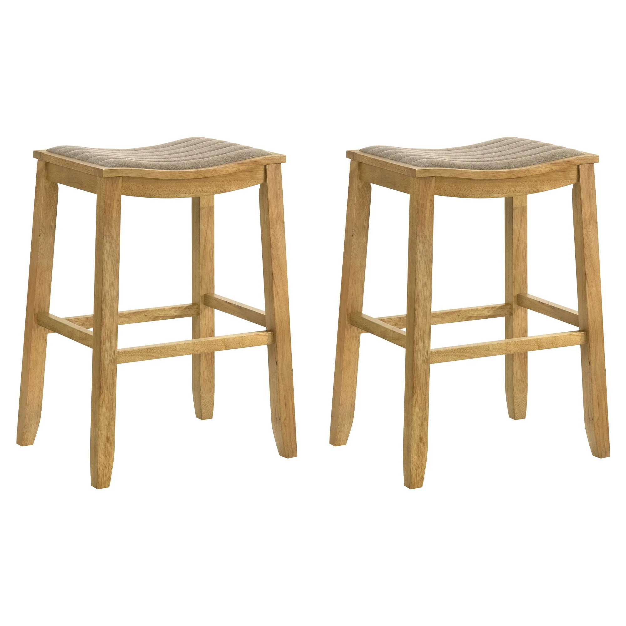 Iyani - Coastal Modern Wood Bar Height Kitchen Bar Stool - Image 6