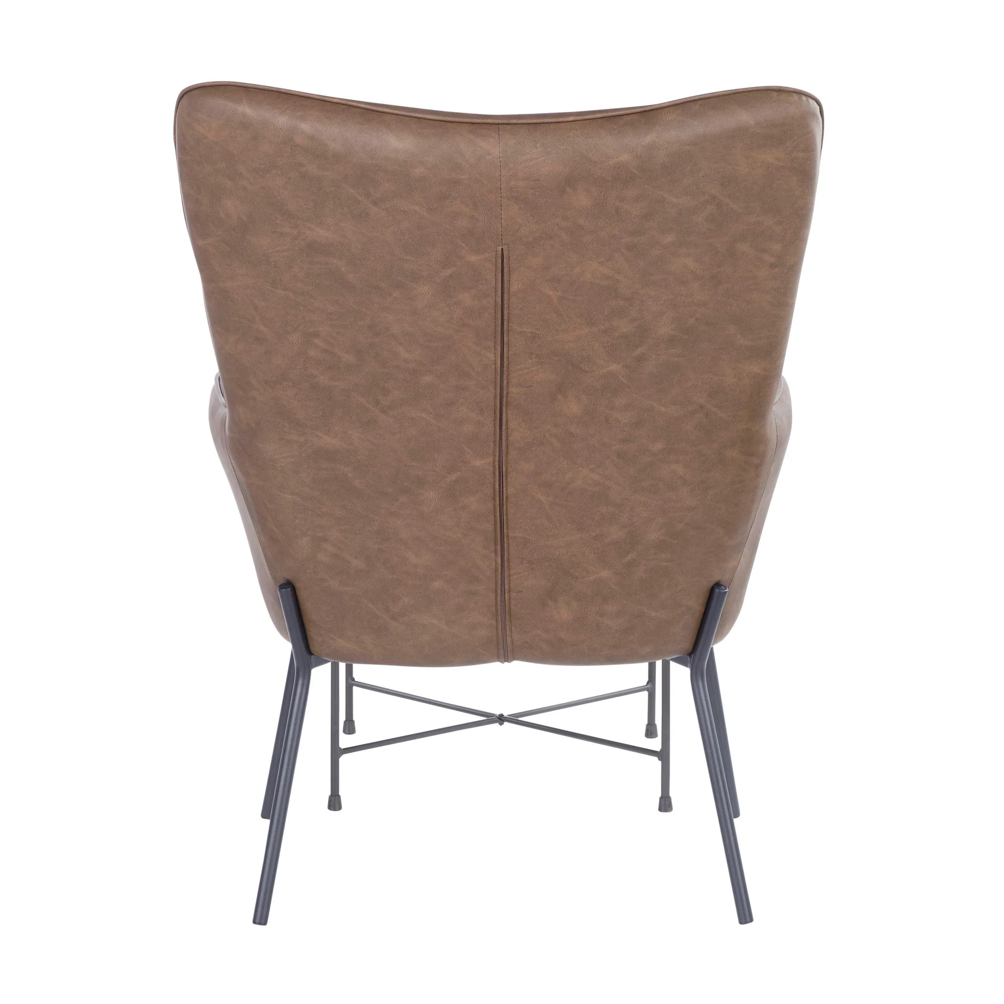 Izzy - Industrial Lounge Chair & Ottoman Set - Image 7