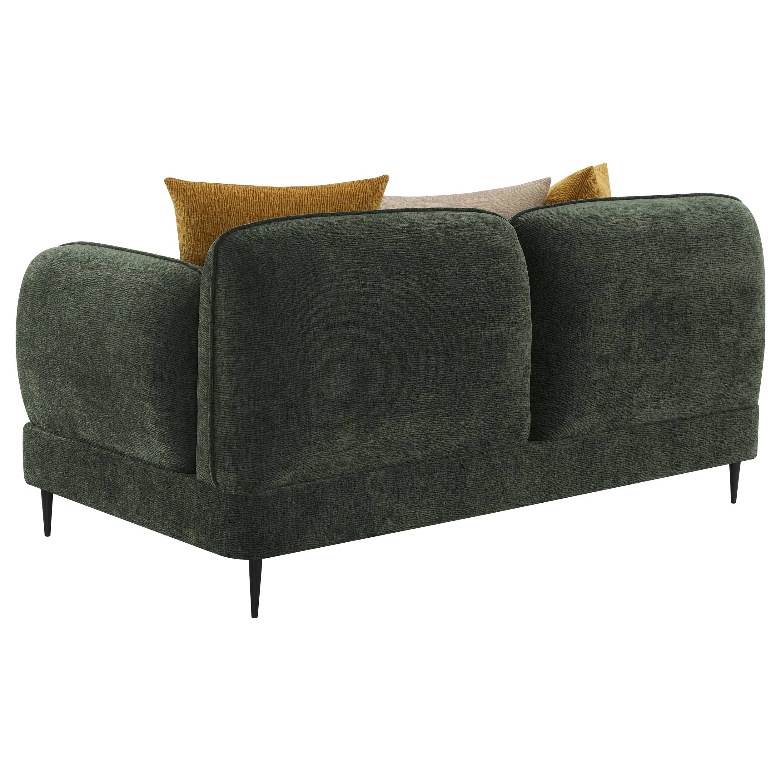 Jade 2-Piece Chenille Upholstered Sofa Set Green - Image 8