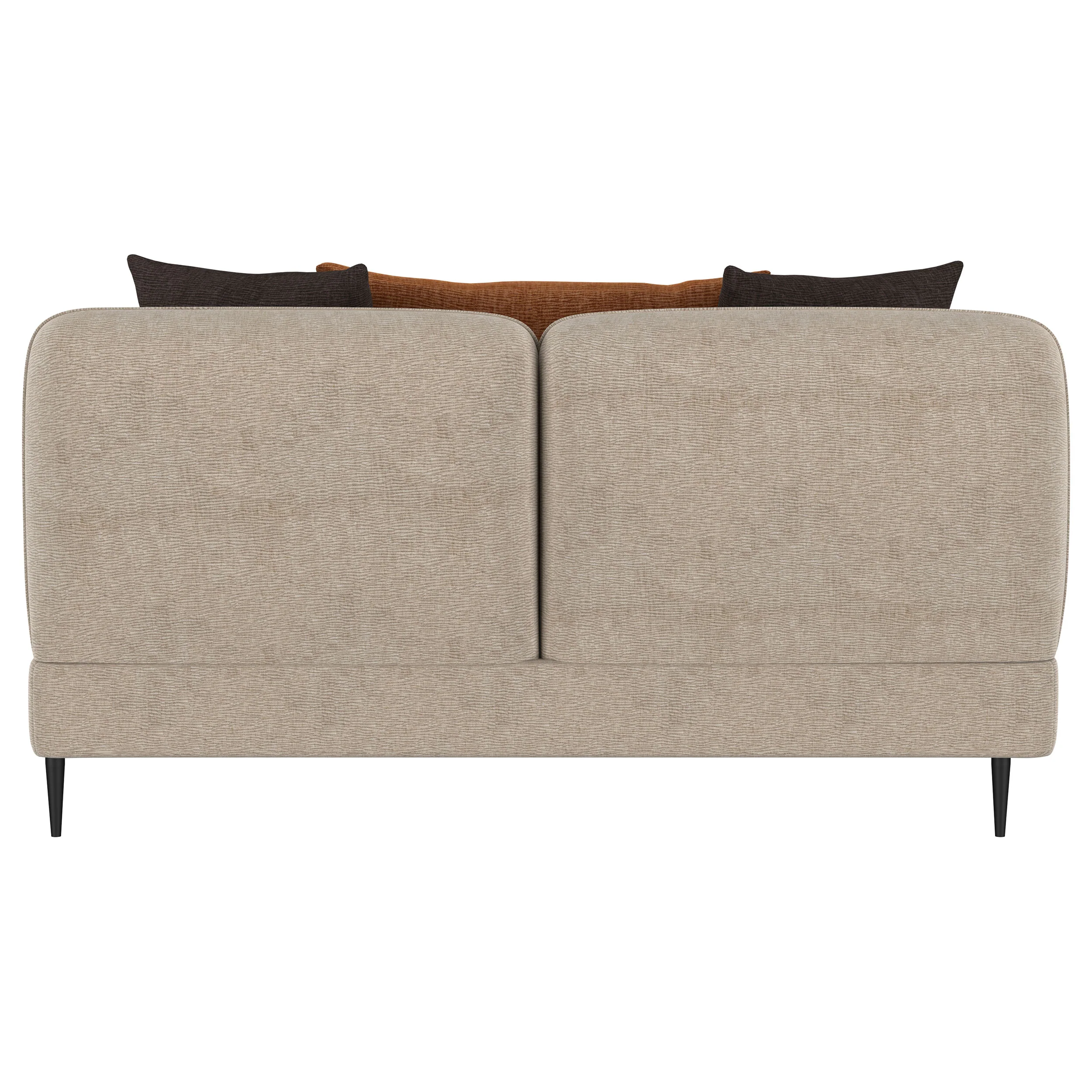 Jade Chenille Upholstered Sculpted Track Arm Loveseat, Latte - Image 9