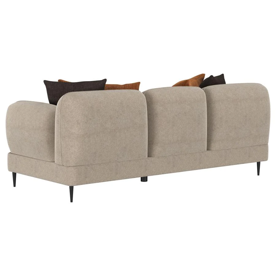Upholstered Contemporary Track Arm Sofa - Image 6