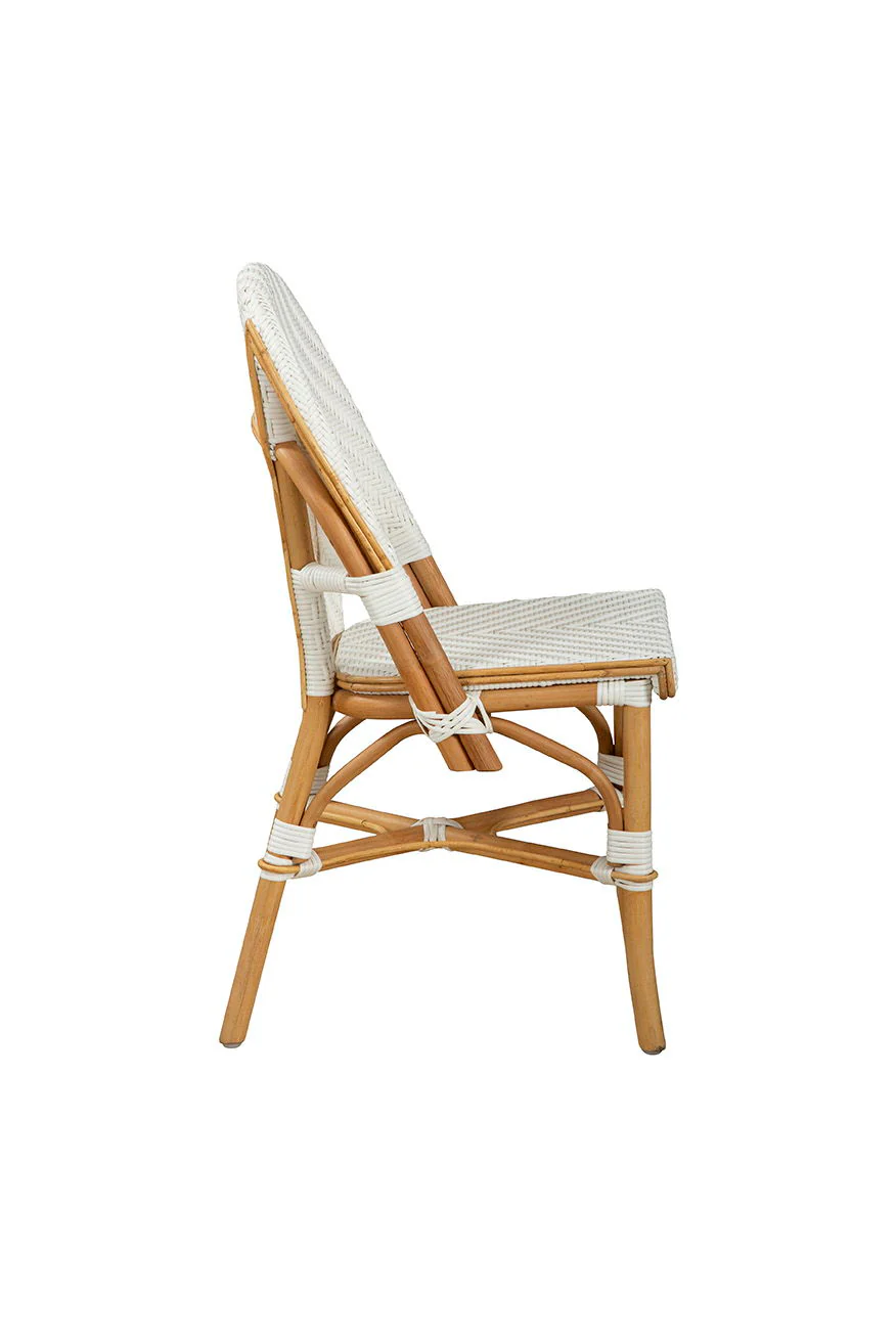 Jade - Side Chair (Set of 2) - White / Light Brown - Image 3