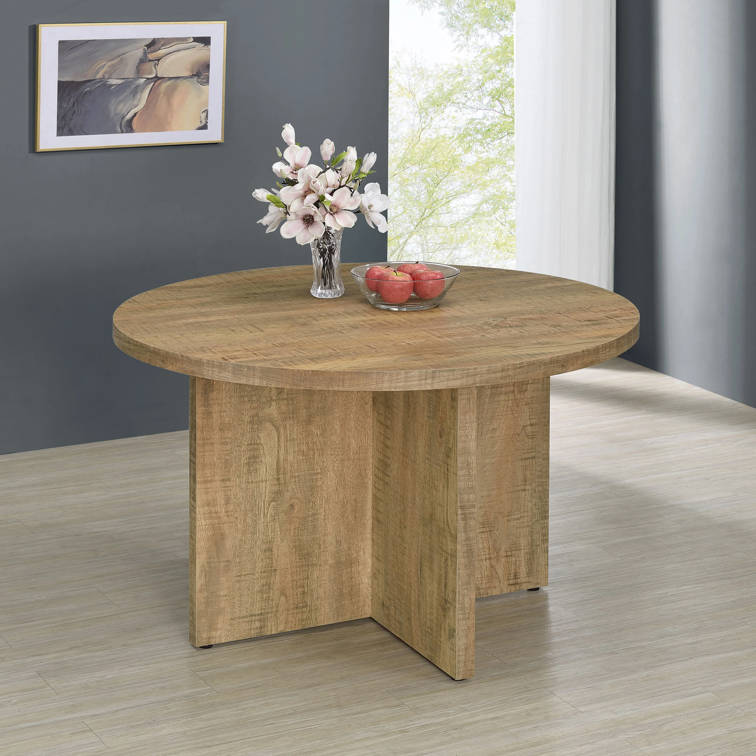 Jamestown Round 47-Inch Dining Table in Mango - Image 2