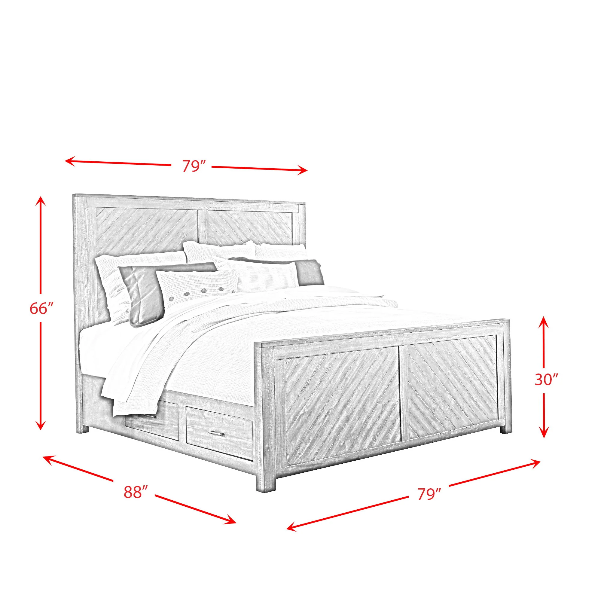 Jax - Platform Storage Bed - Image 6
