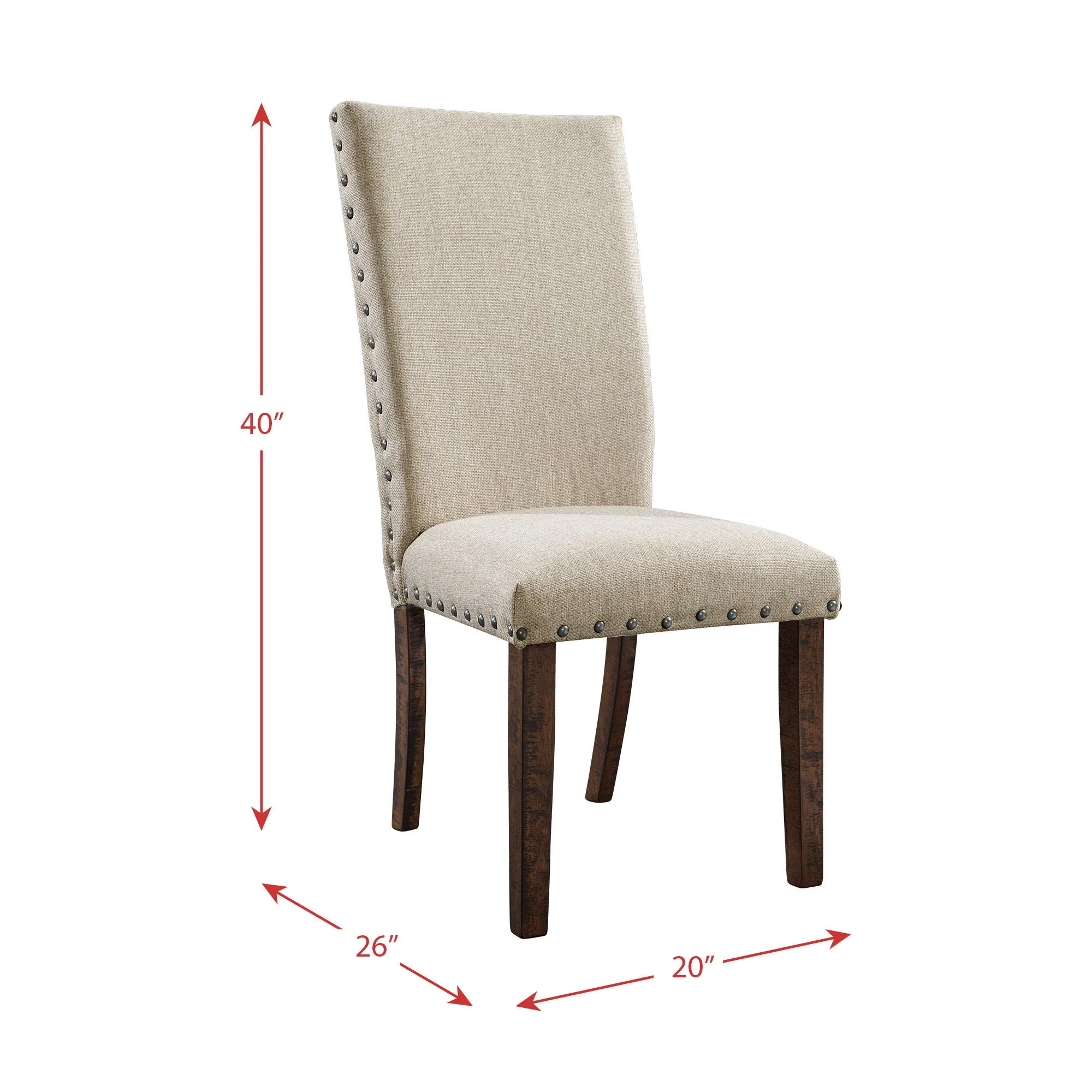 Jax - Upholstered Side Chair (Set of 2) - Cream - Image 5