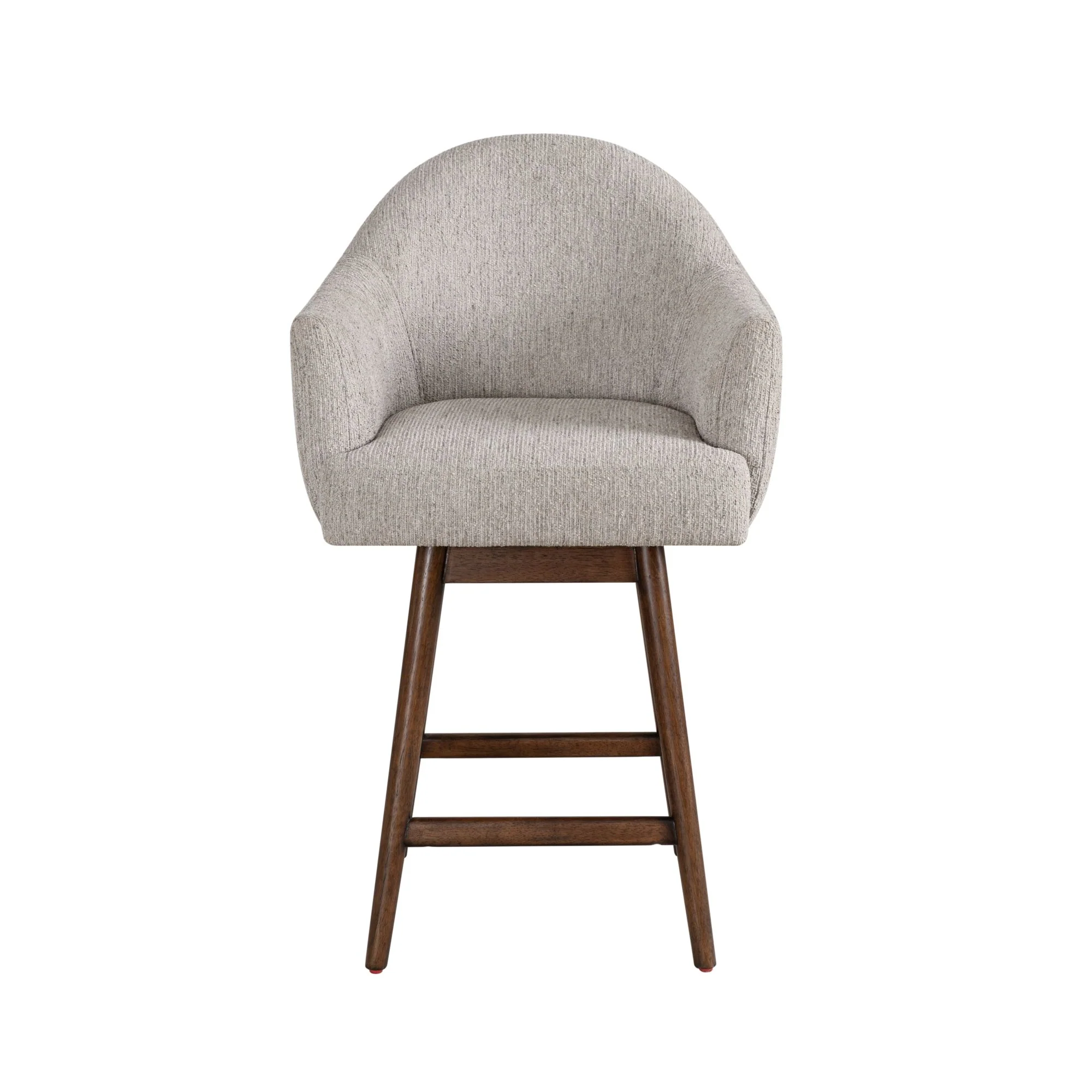 Jaxon - Brown Solid Wood Upholstered 26" Counter Height Swivel Barstool - Image 6