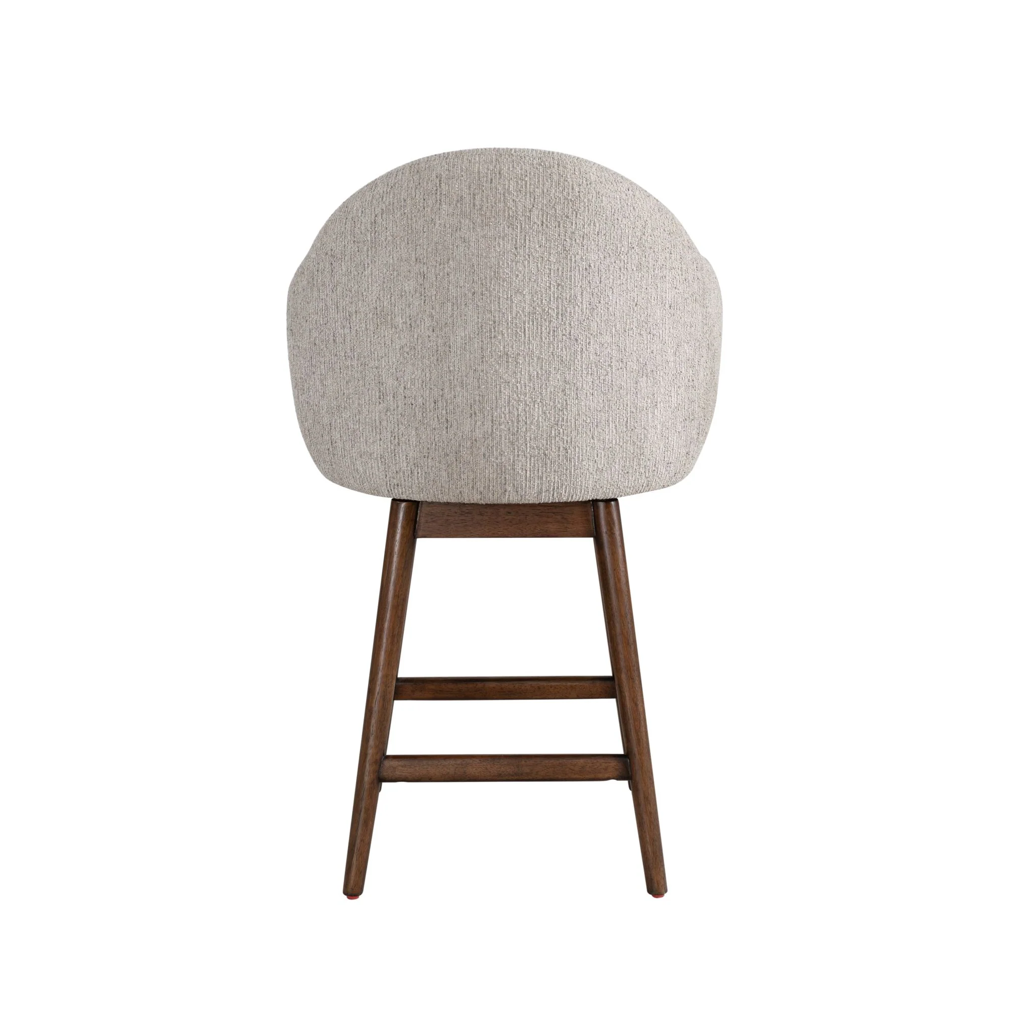 Jaxon - Brown Solid Wood Upholstered 26" Counter Height Swivel Barstool - Image 8