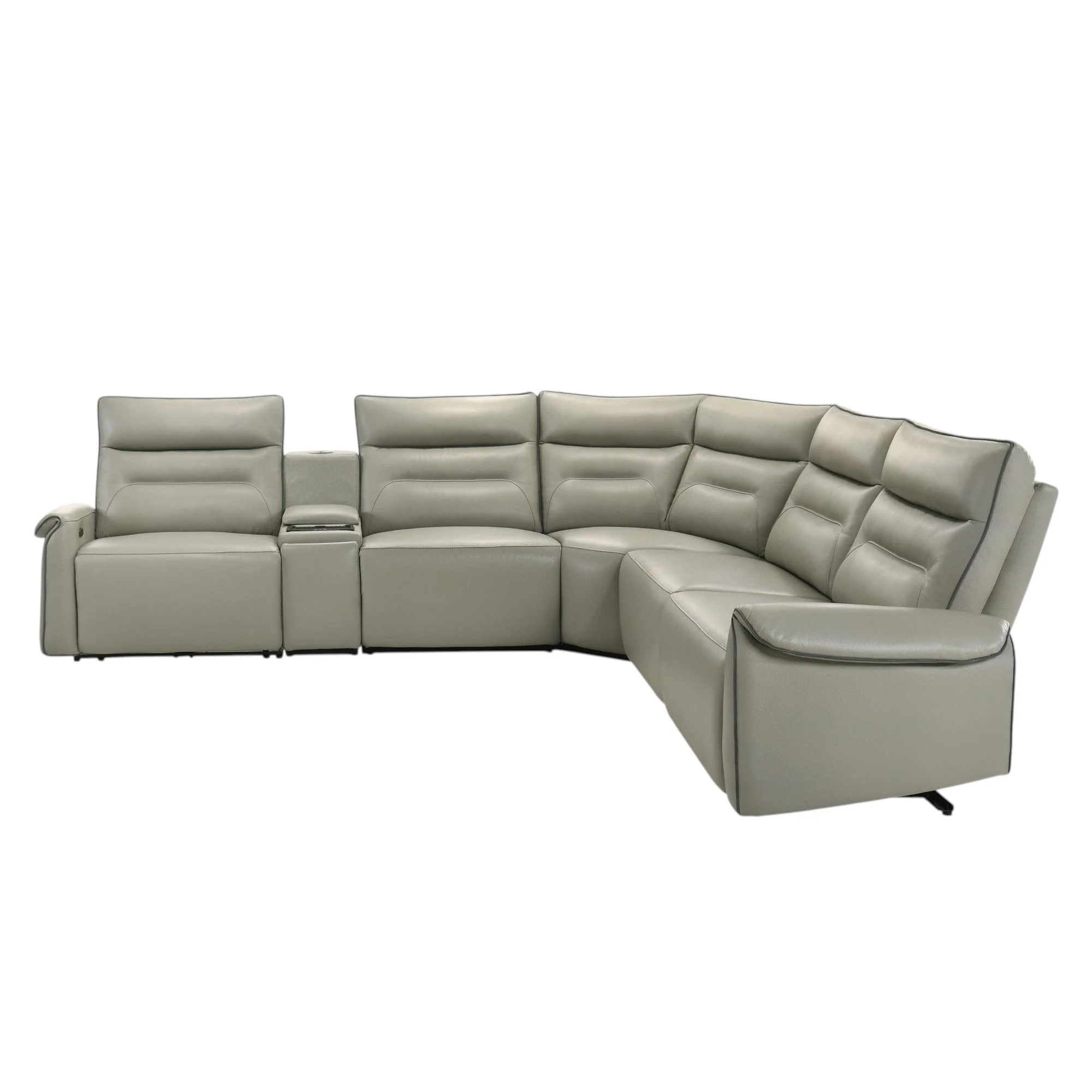 Jayke - Power Motion Sectional Sofa - Light Gray - Image 2