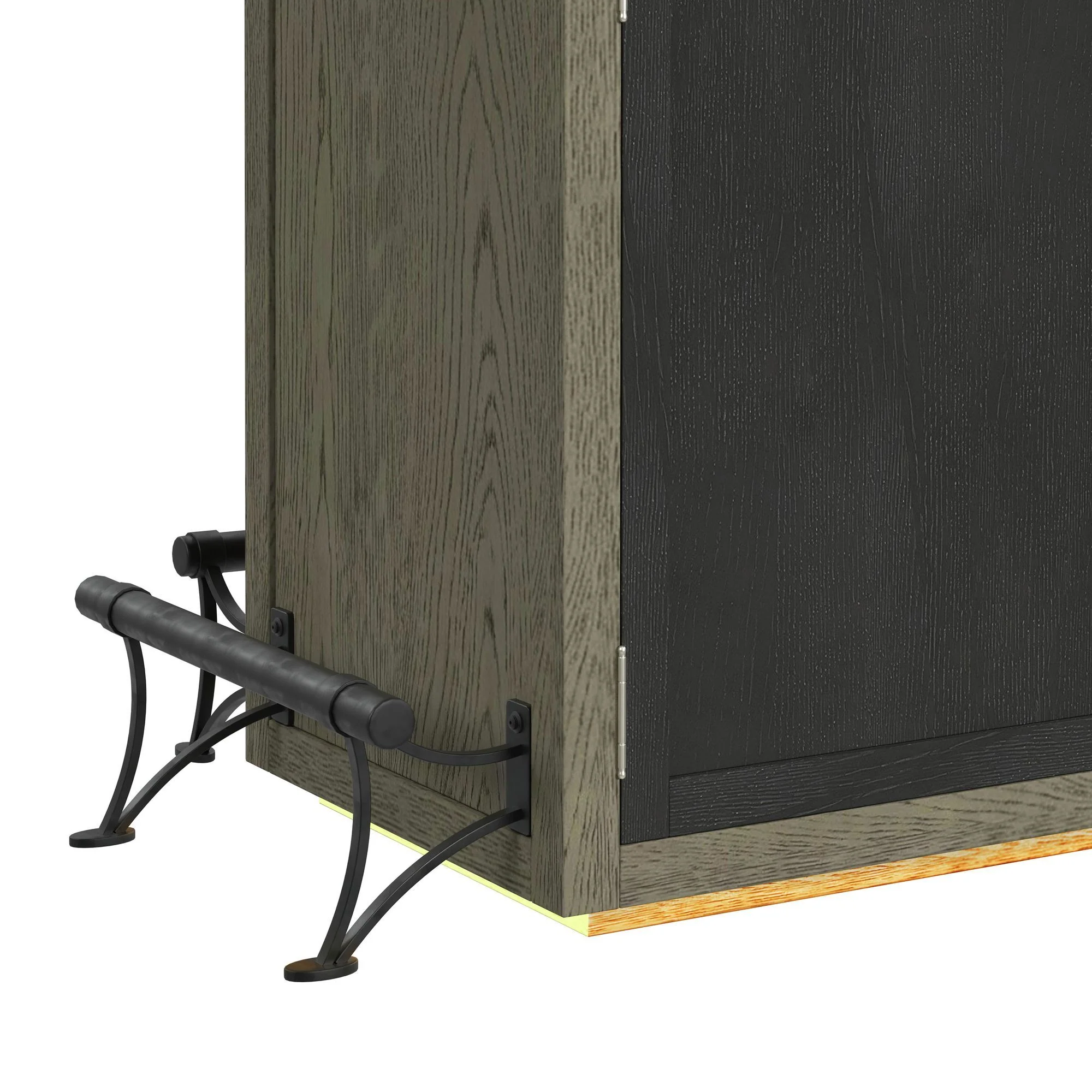 Jemma - Bar Table With Light - Gray And Dark Espresso - Image 2
