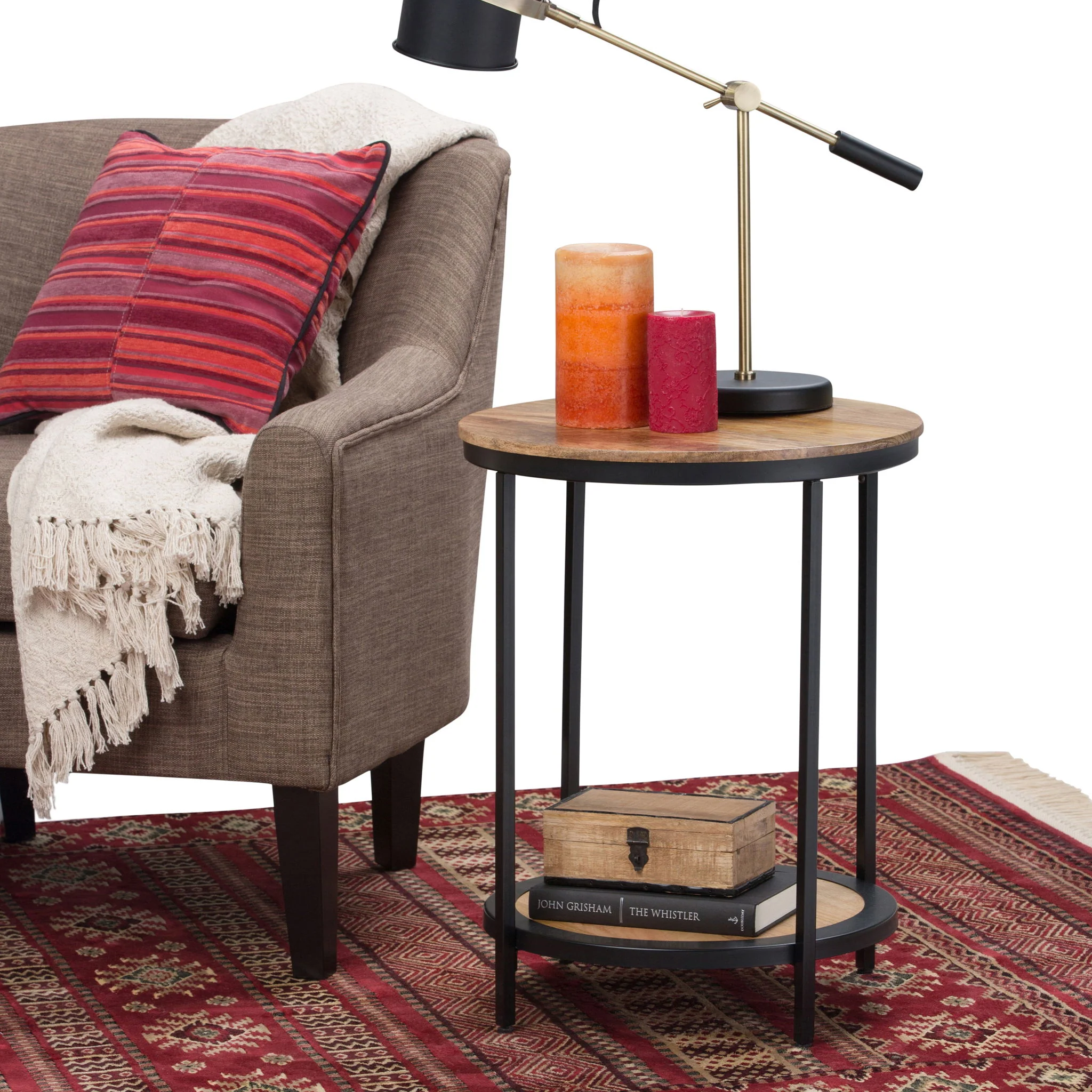 Jenna - Handcrafted Round Side Table - Image 8