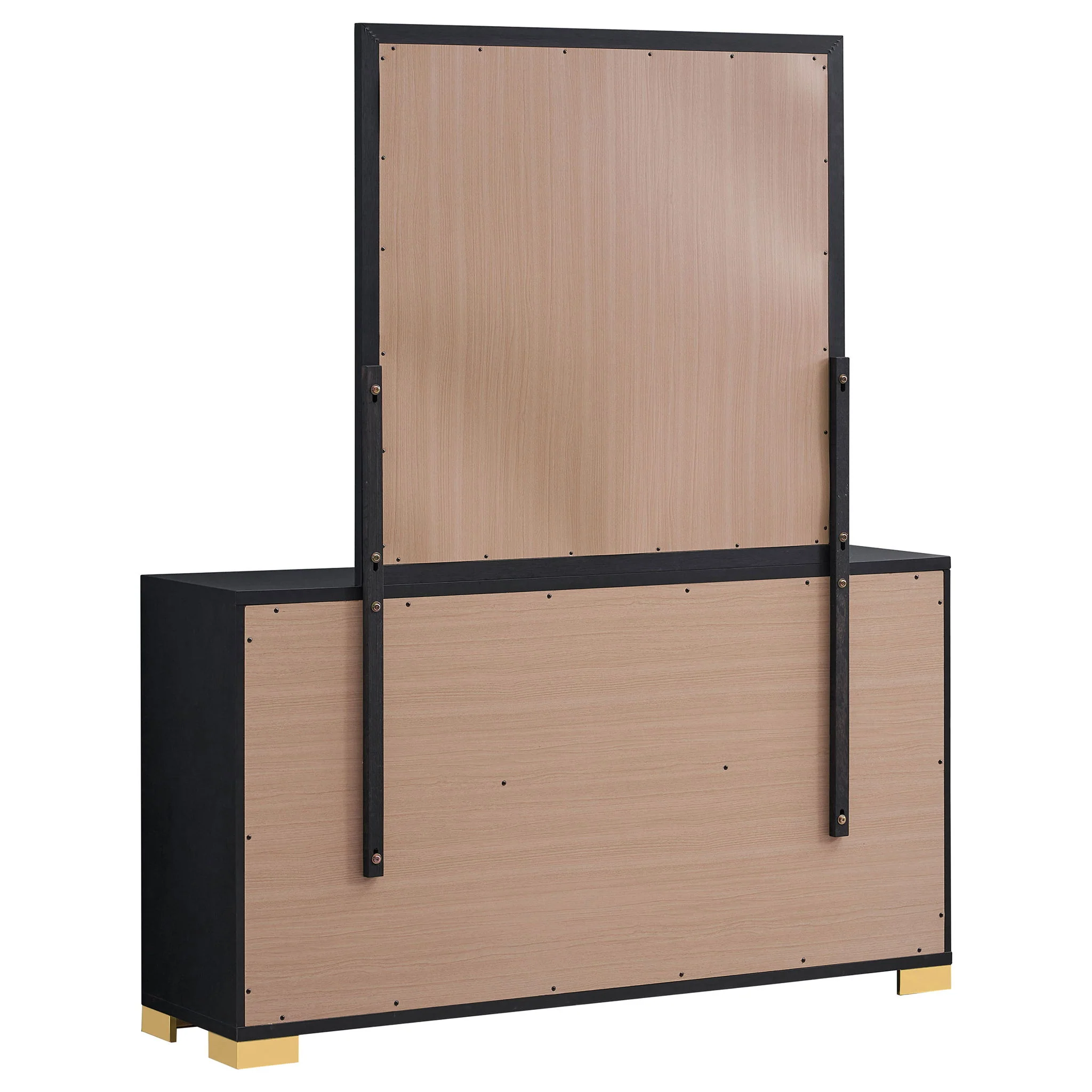 Jeremiah - 6 Drawer Dresser With Mirror - Black - Image 3