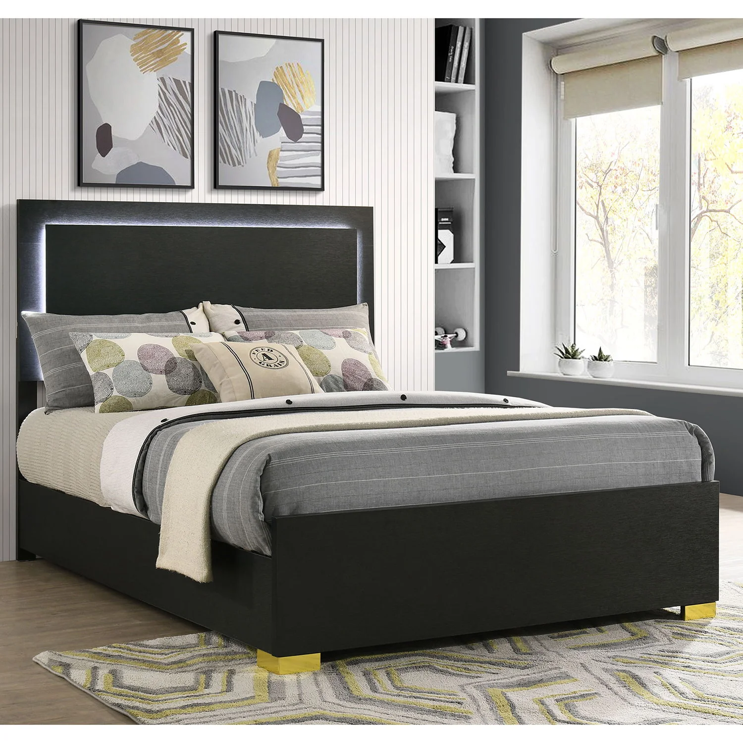 Jeremiah - LED Panel Bed With Touch Controlled Lighting - Image 17