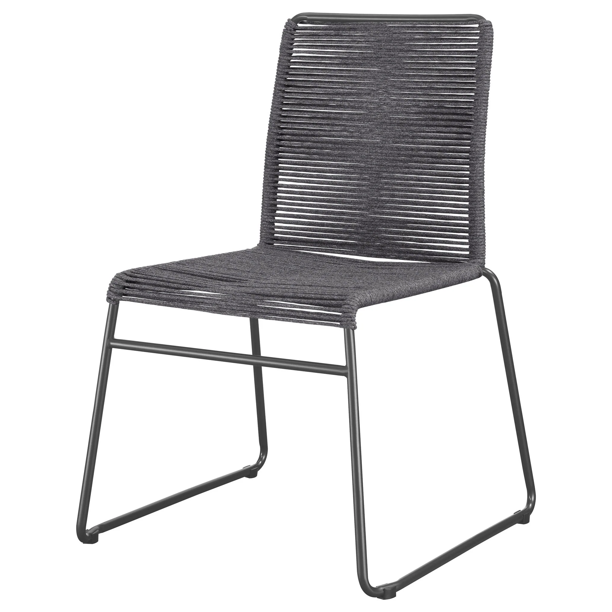 Jerome - Stackable Side Chair (Set of 2) - Charcoal - Image 4