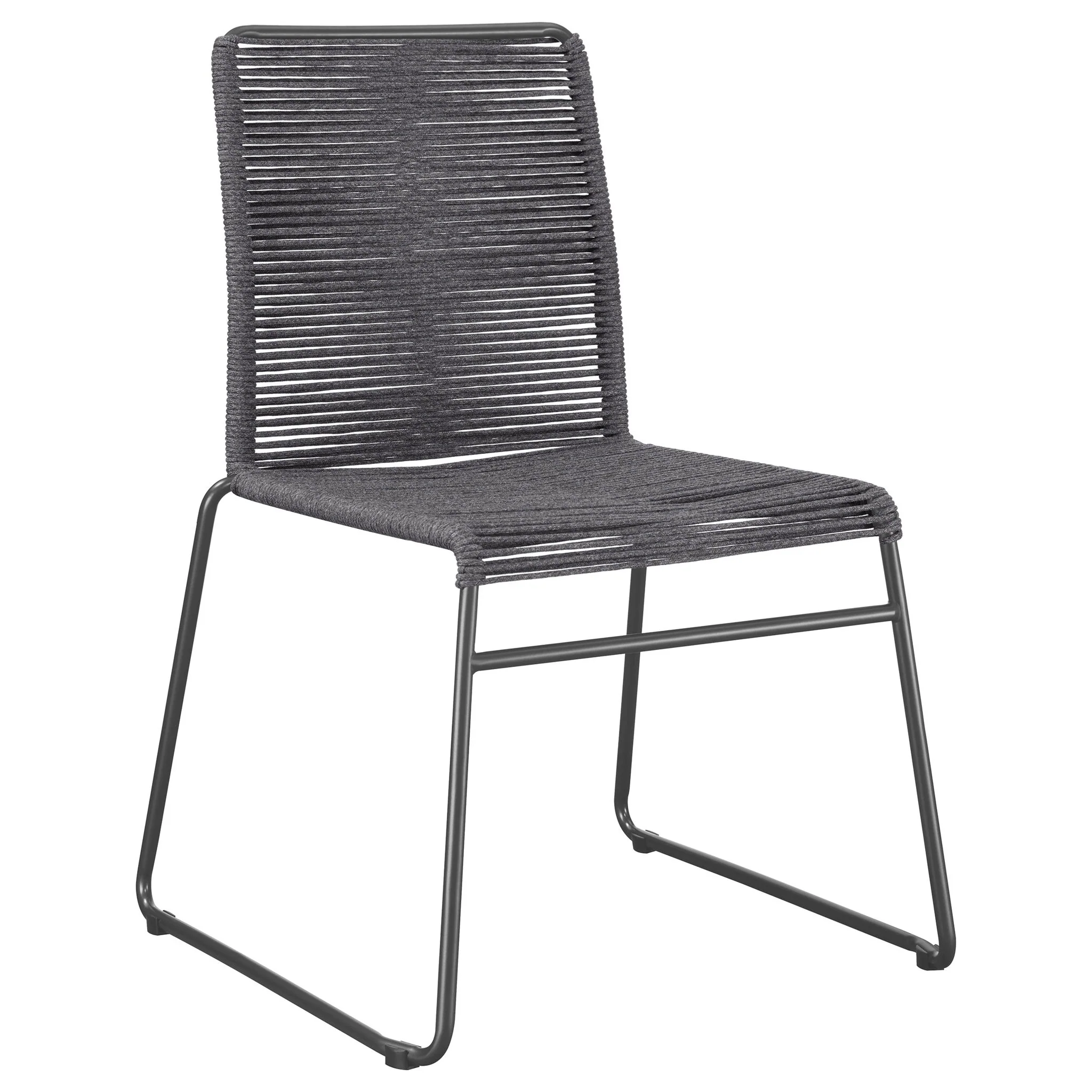 Jerome - Stackable Side Chair (Set of 2) - Charcoal - Image 9