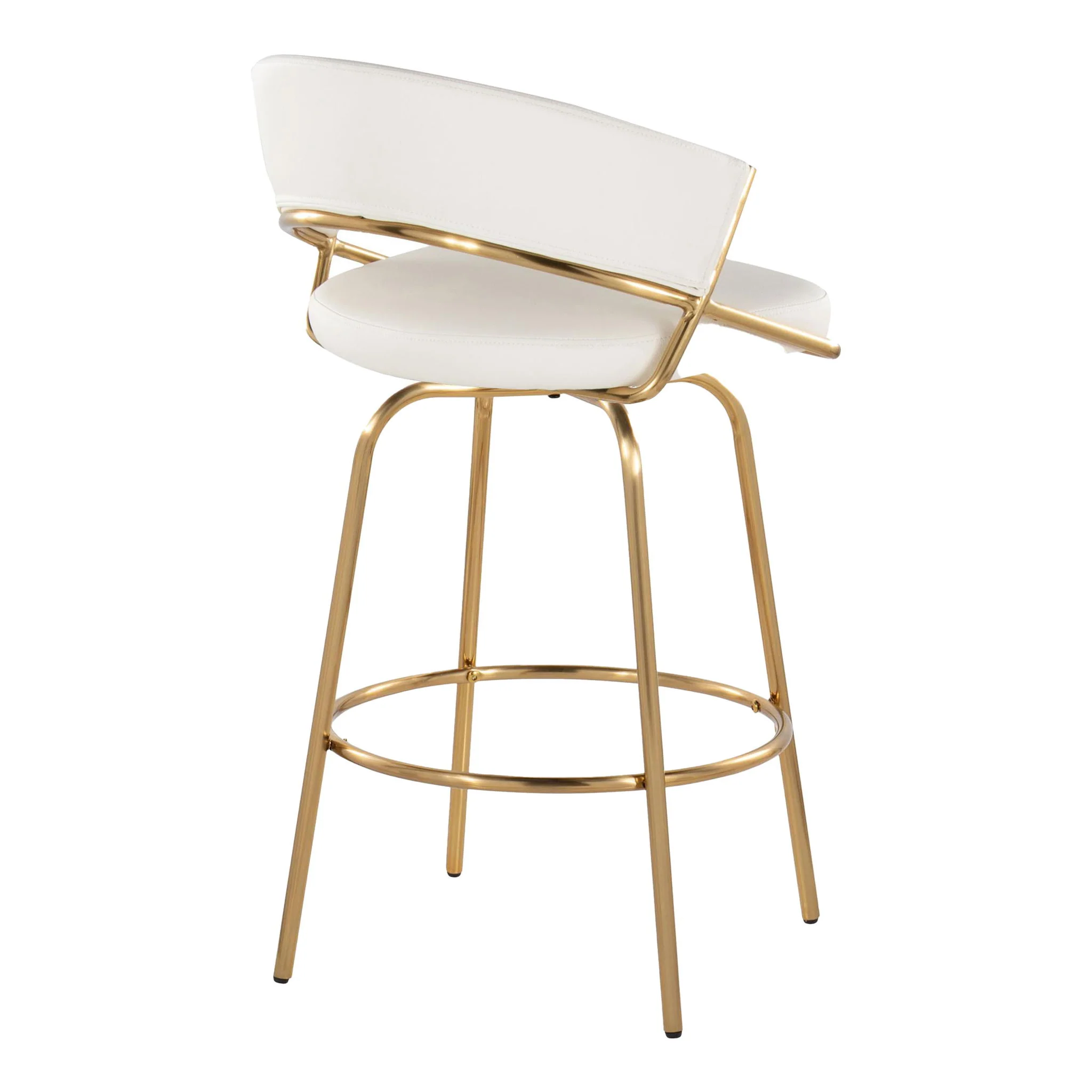 Jie - Glam Fixed Height Counter Stool (Set of 2) - Image 10