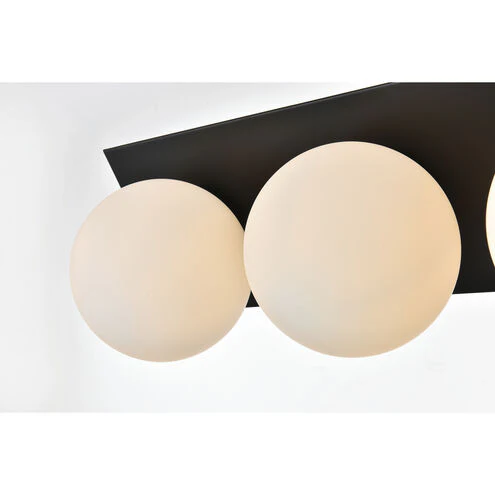 Jillian 29 Inch 4 Light Black Bathroom Vanity Wall Sconce - Image 3