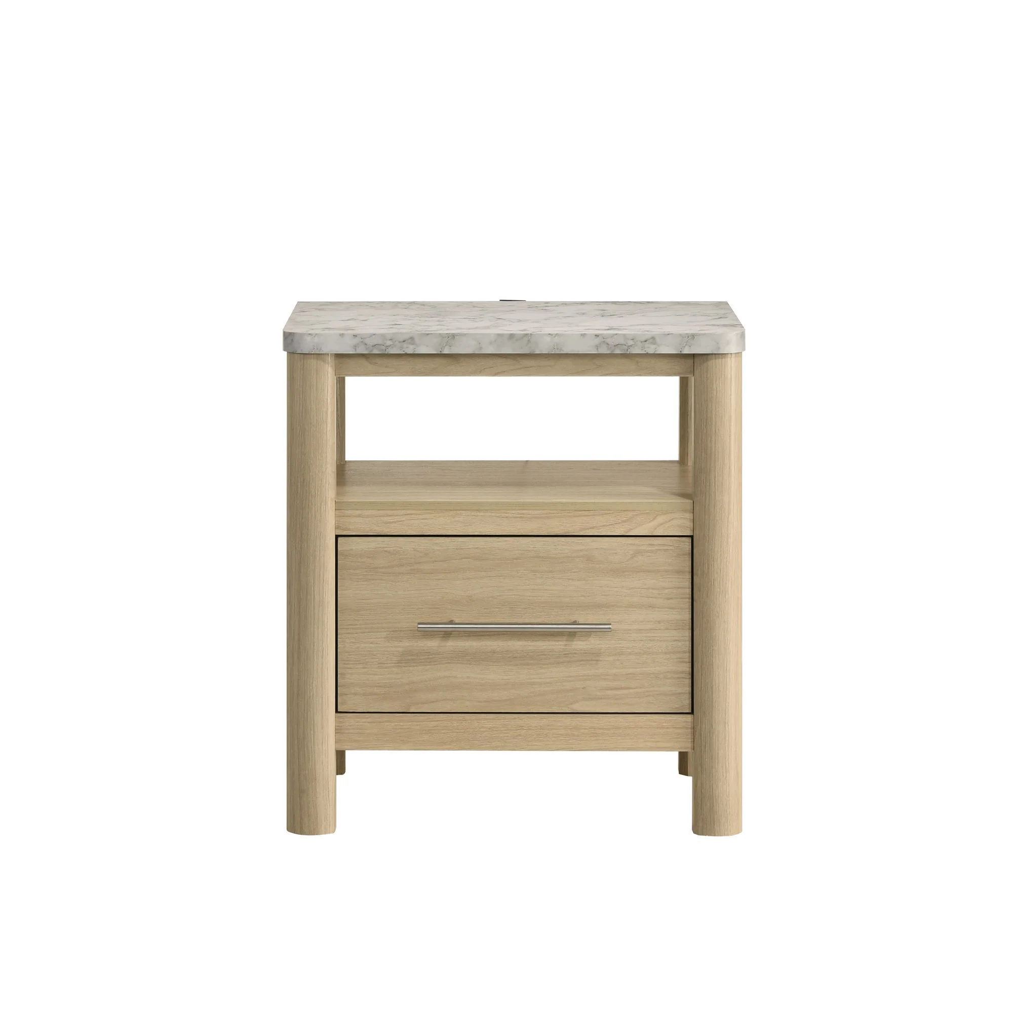 Jonas - Nightstand With USB - Natural - Image 9